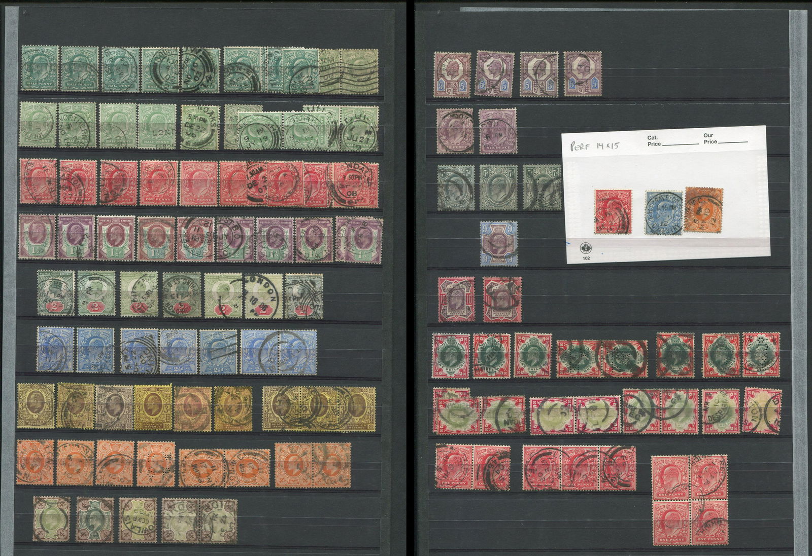 Great Britain Edward VII Stamp Collection 3 (1 of 3)