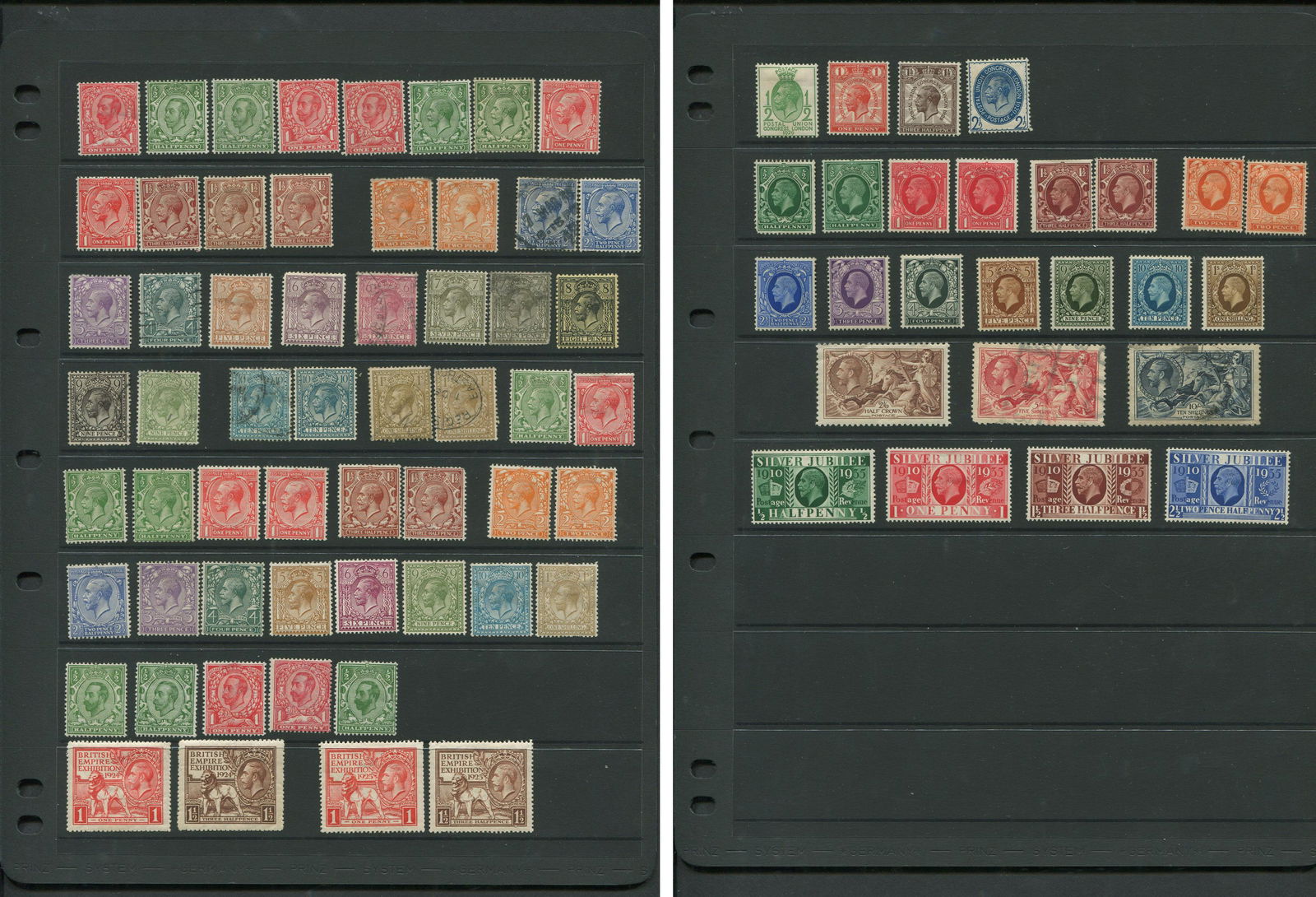 Great Britain George V Stamp Collection 2 (1 of 3)