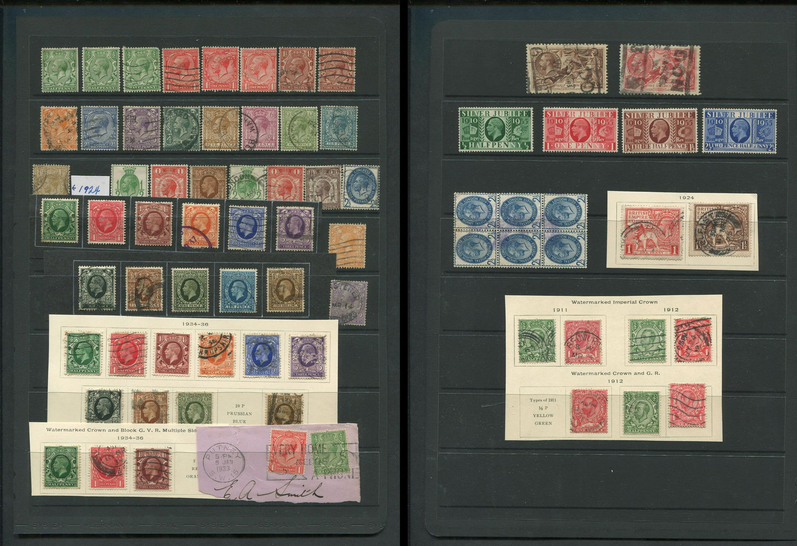 Great Britain George V Stamp Collection 4 (1 of 3)