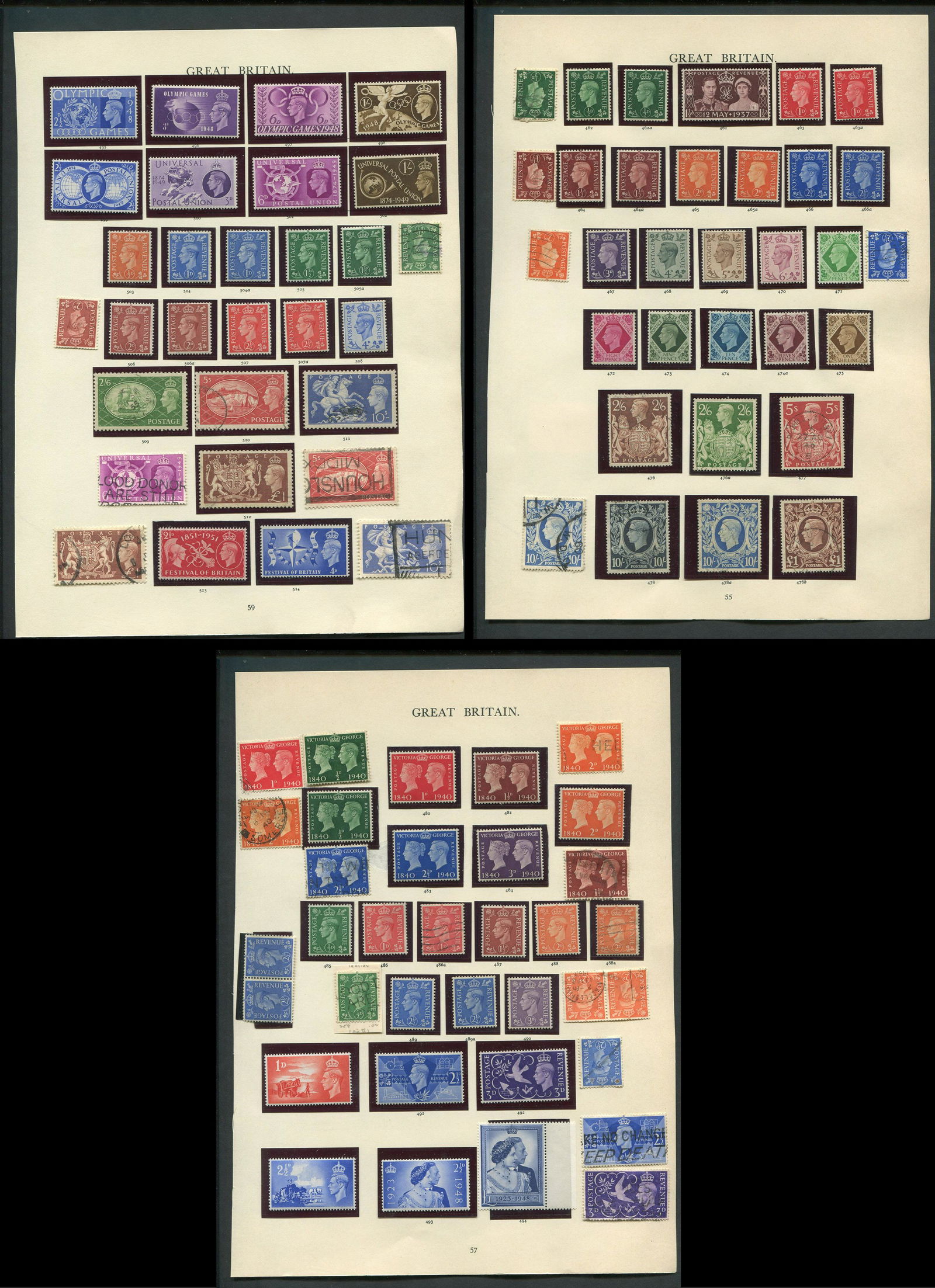 Great Britain George VI Stamp Collection 2 (1 of 4)