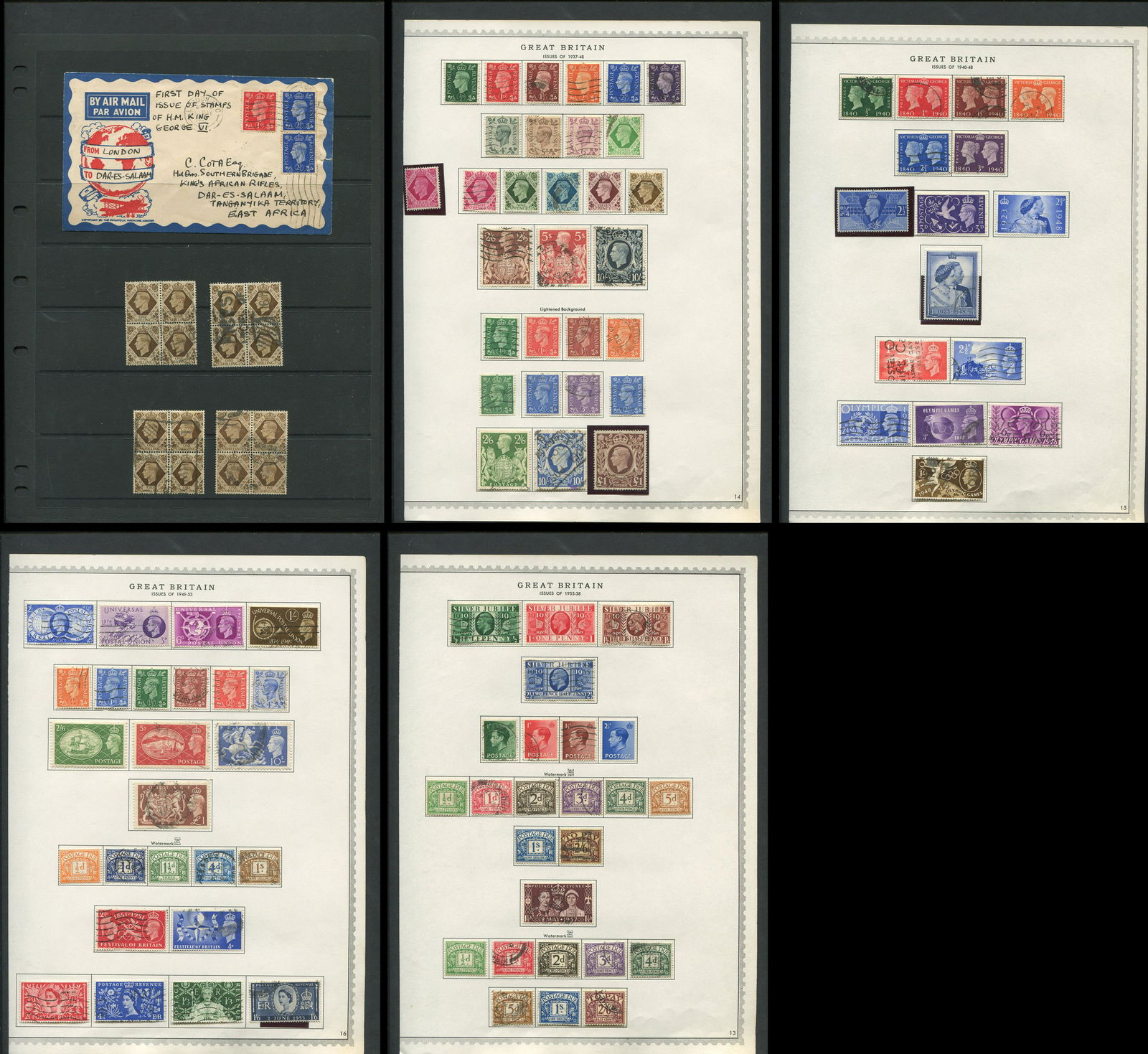 Great Britain George VI Stamp Collection 3 (1 of 6)