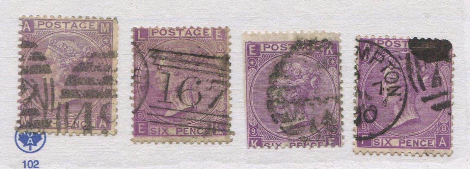 Great Britain Victoria 6p Stamp Collection (1 of 1)