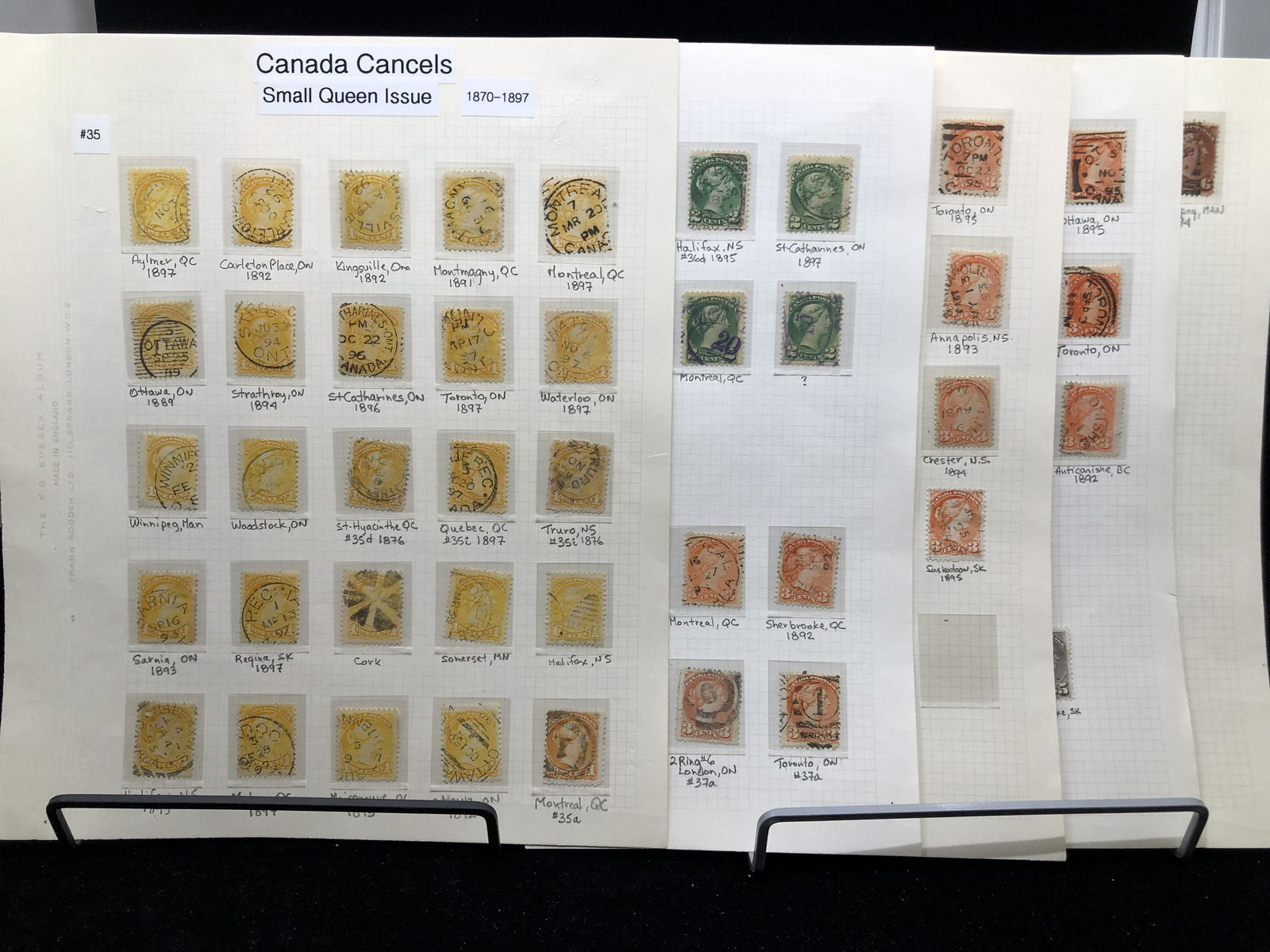 Canada - Small Queen Dated Town Cancels Collection (1 of 6)