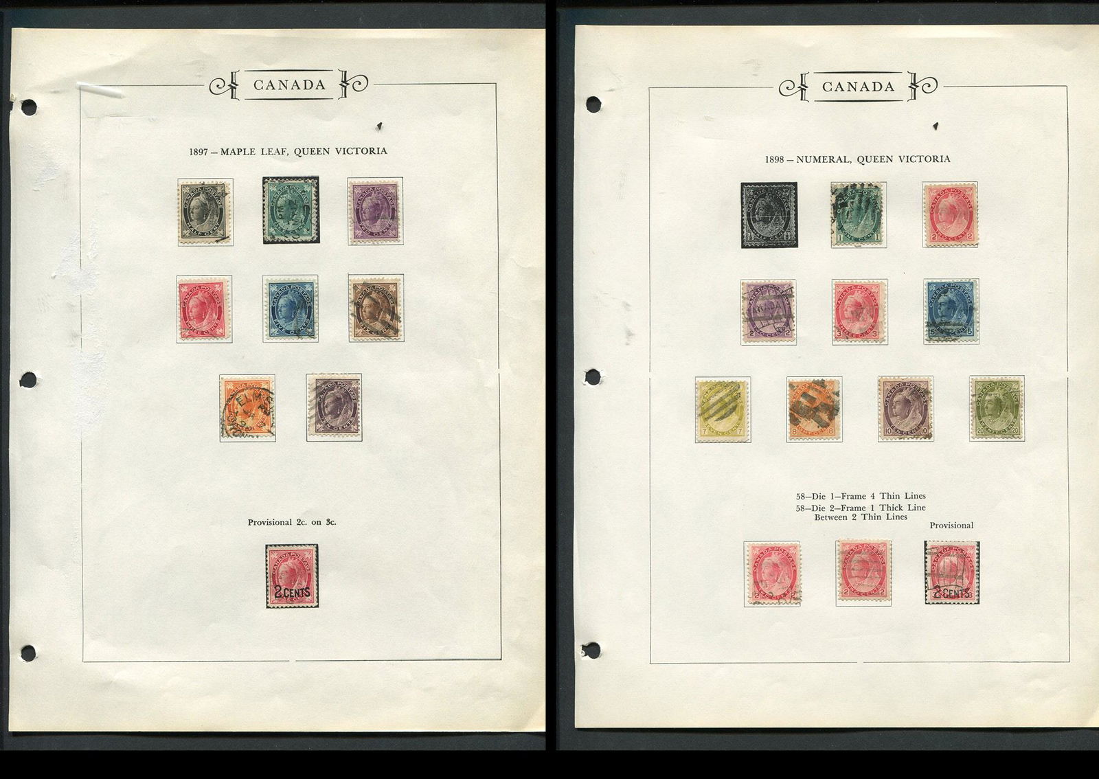 Canada 1897-98 Stamp Collection 1 (1 of 3)
