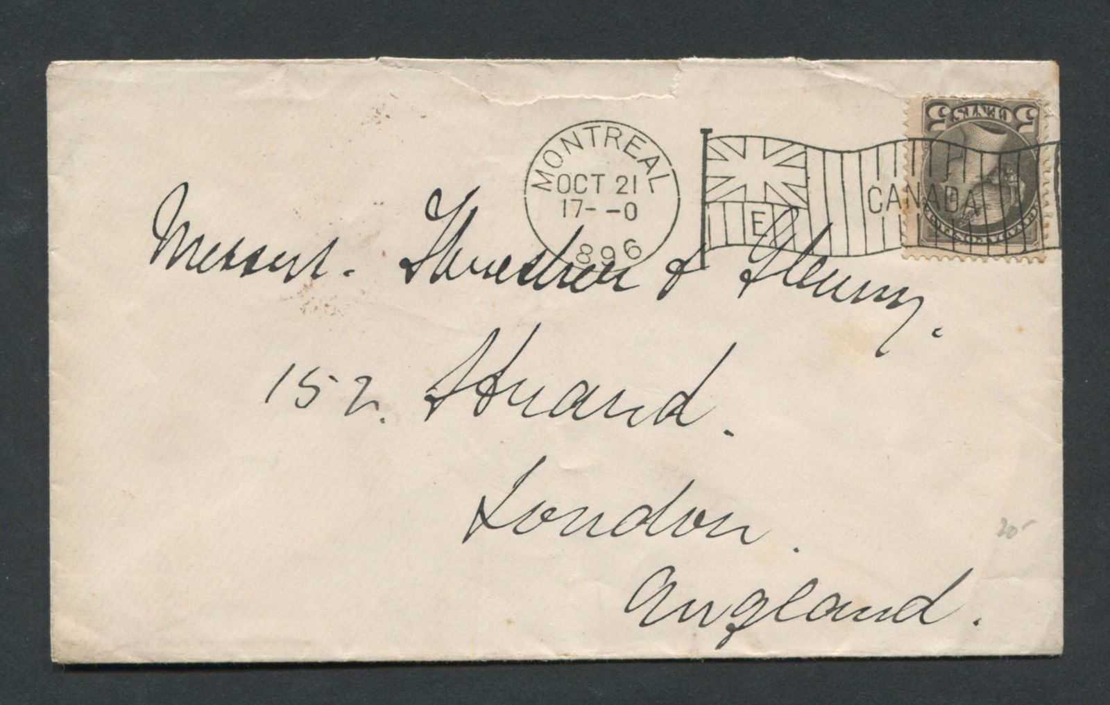 Canada Advertising Cover 1896 RARE (1 of 2)