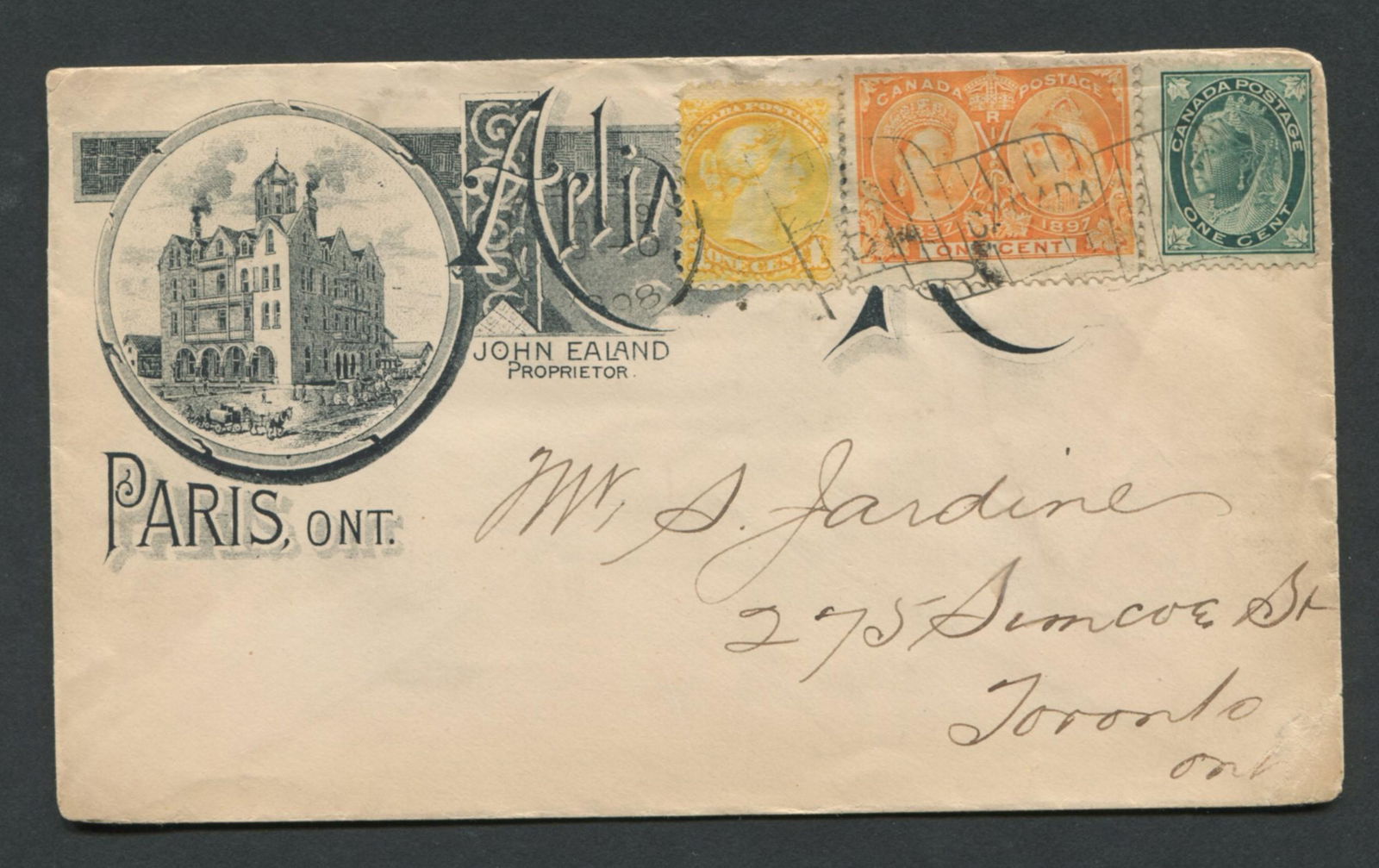 Canada Advertising Stamp Cover 1898 (1 of 2)