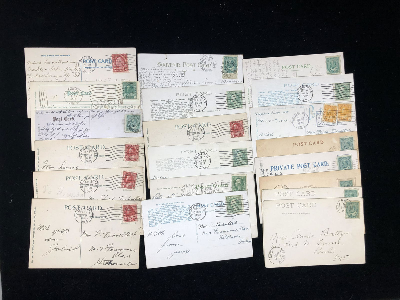 Canada and USA Niagara Falls Post Cards (1 of 1)