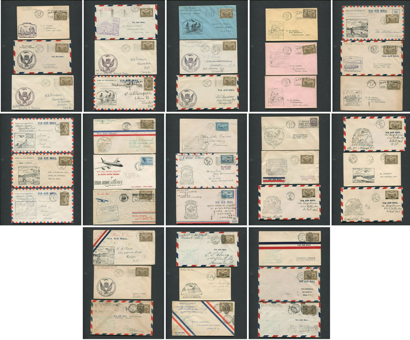 Canada First Flight Covers Collection (1 of 8)