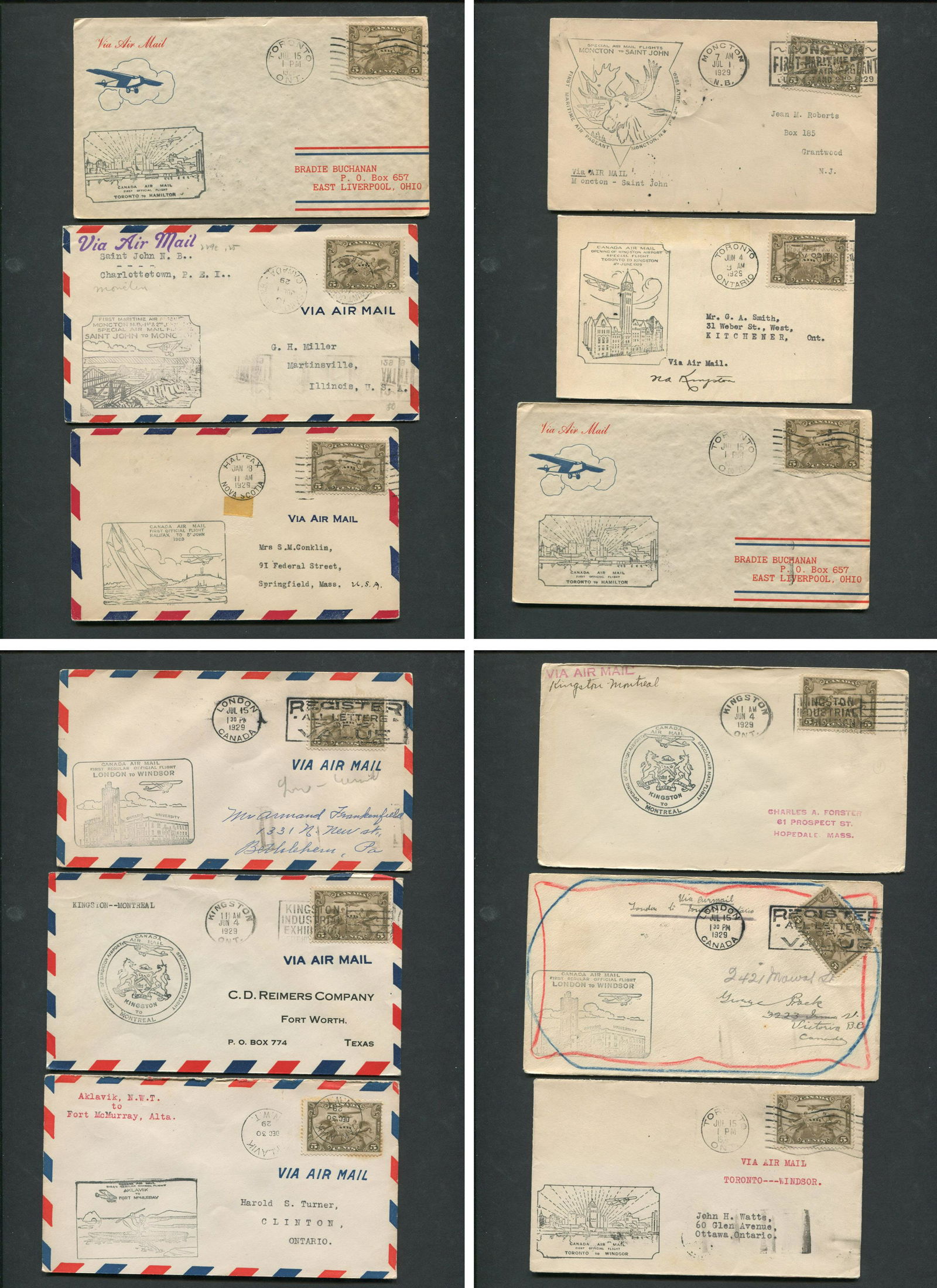Canada First Flight Covers Collection 1929 1 (1 of 5)