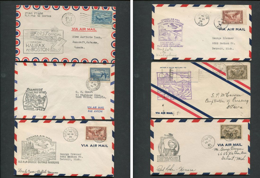 Canada First Flight Covers Collection 1929-47  1 (1 of 3)