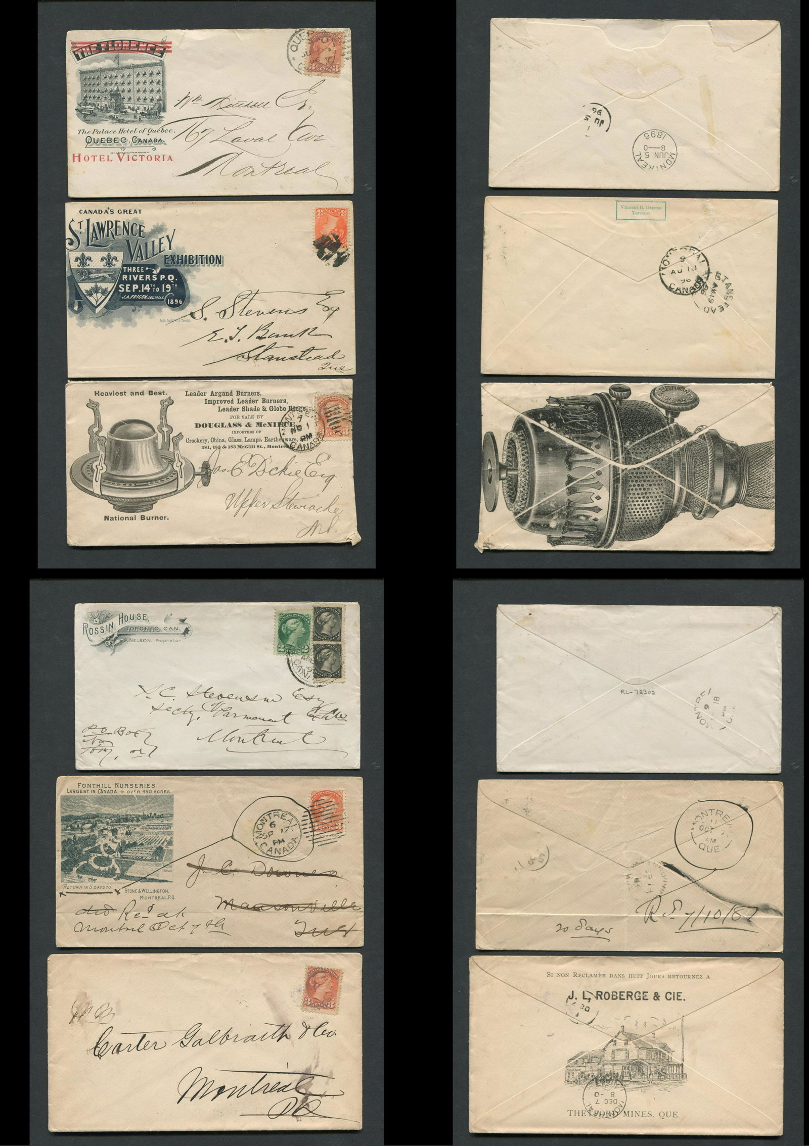 Canada Victoria Advertising Stamp Covers (1 of 5)