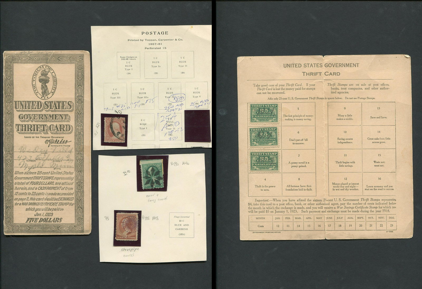 USA 1870-71 Stamp Collection (1 of 3)