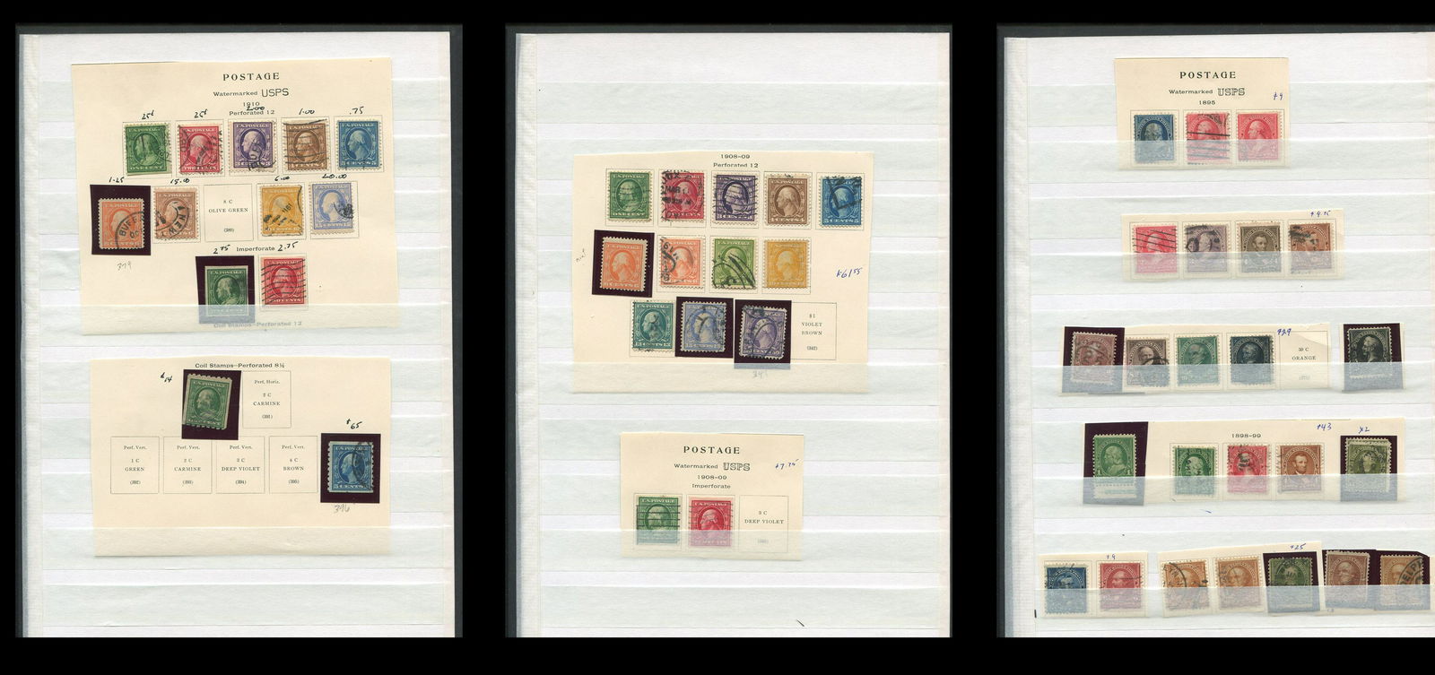 USA 1895-1910 Postage Stamp Collection (1 of 4)