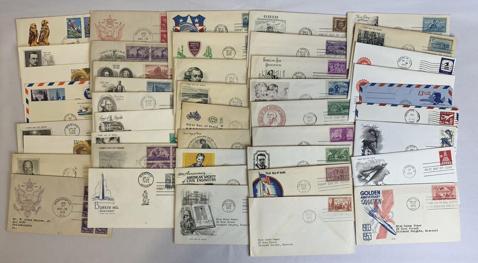 USA 1932-71 Stamp Covers Collection (1 of 2)