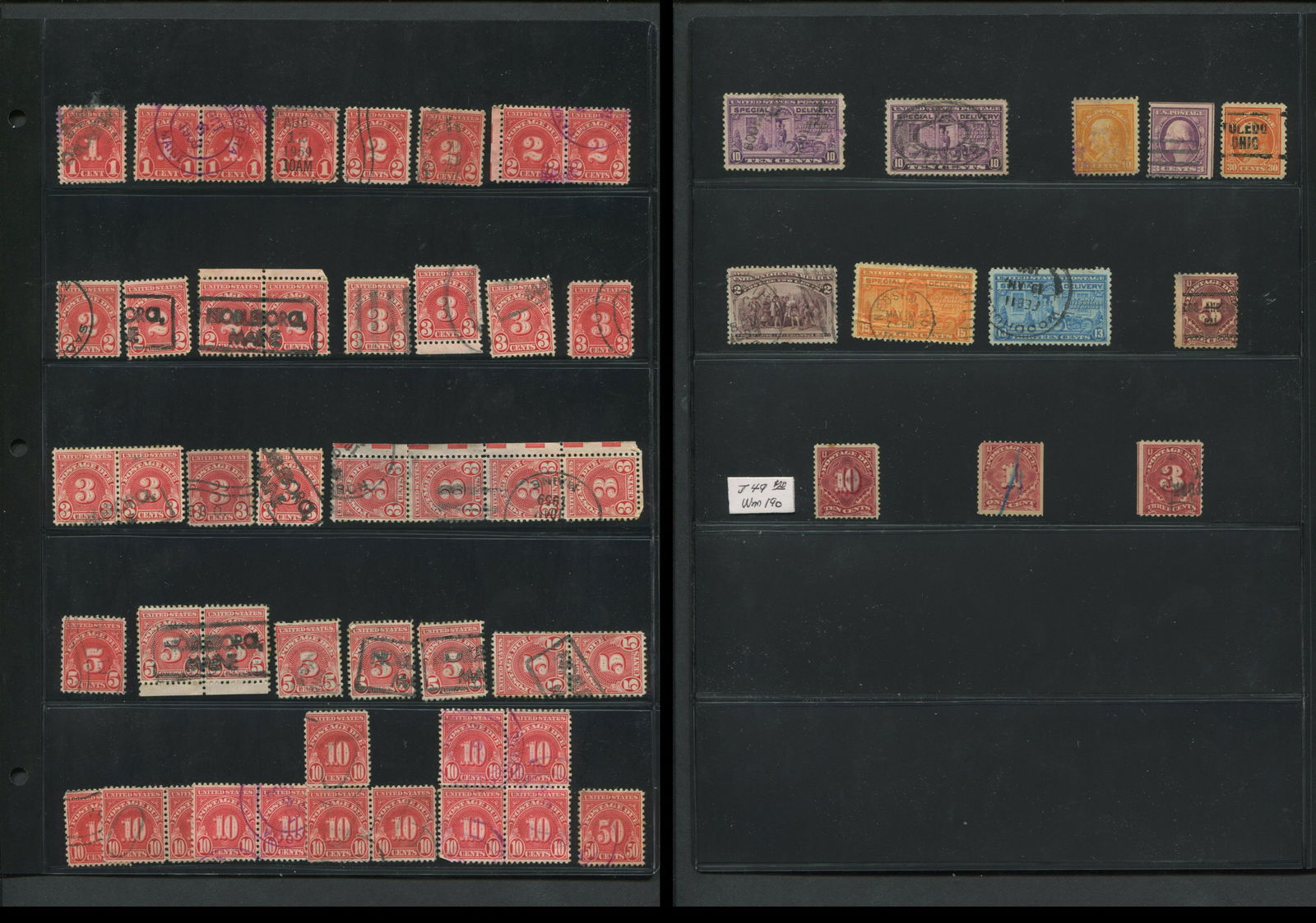 USA Postage Due & More Stamp Collection (1 of 1)