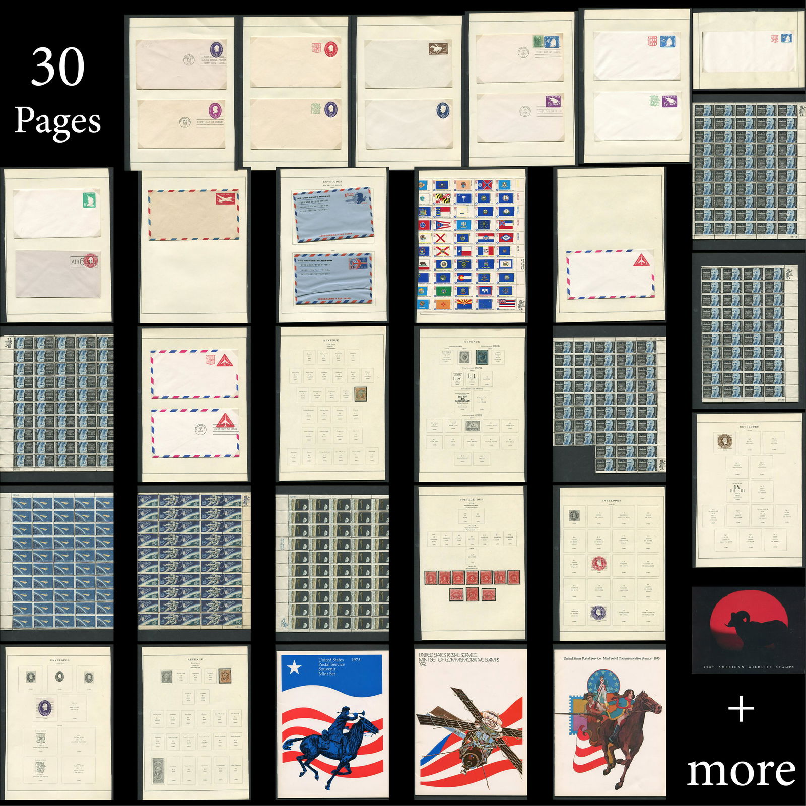 USA Postage Due, Covers & Souvenir Sheets Collection (1 of 10)