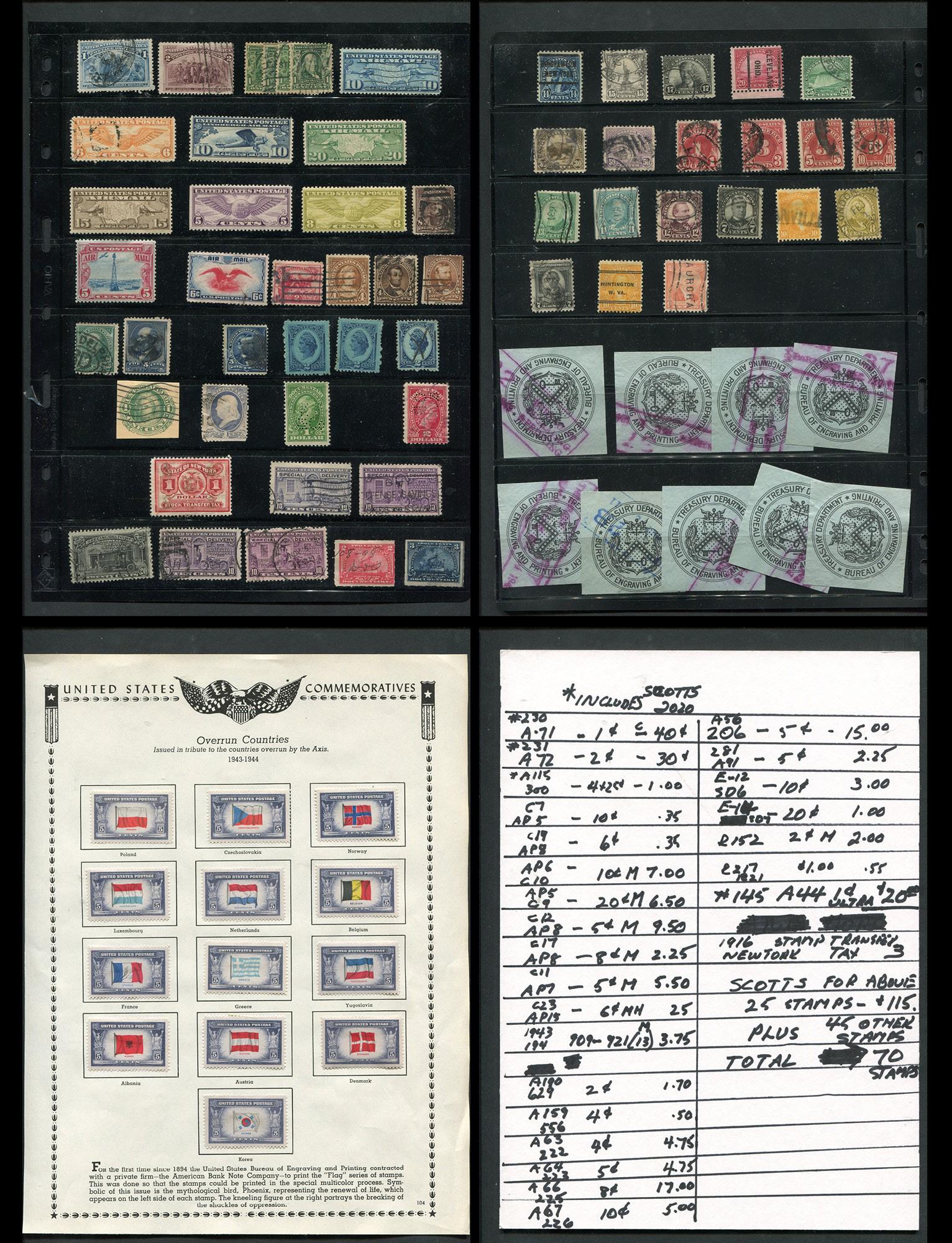 USA Stamp Collection 1870- (1 of 5)