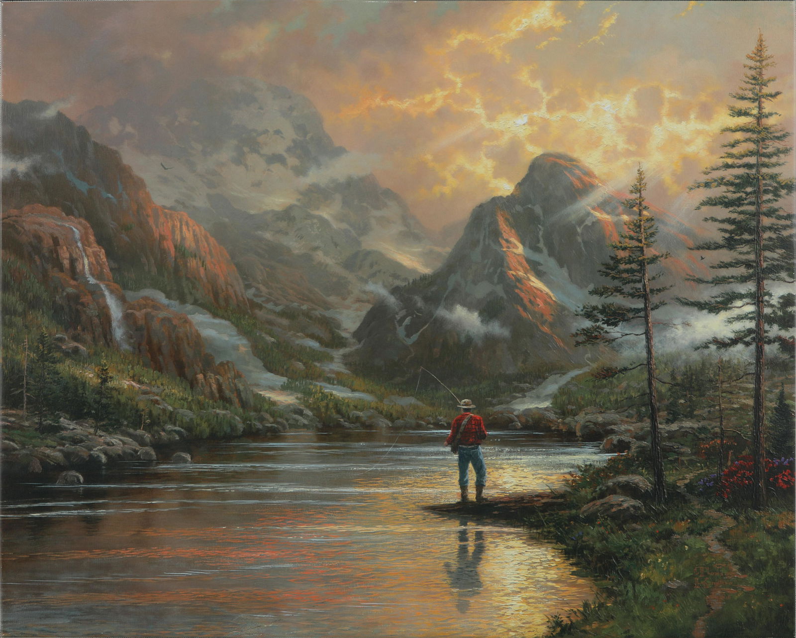 Thomas Kinkade's "Almost Heaven" Open Edition Enhanced (1 of 1)