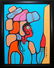 Norval Morrisseau's "Young Man With Headdress" Original