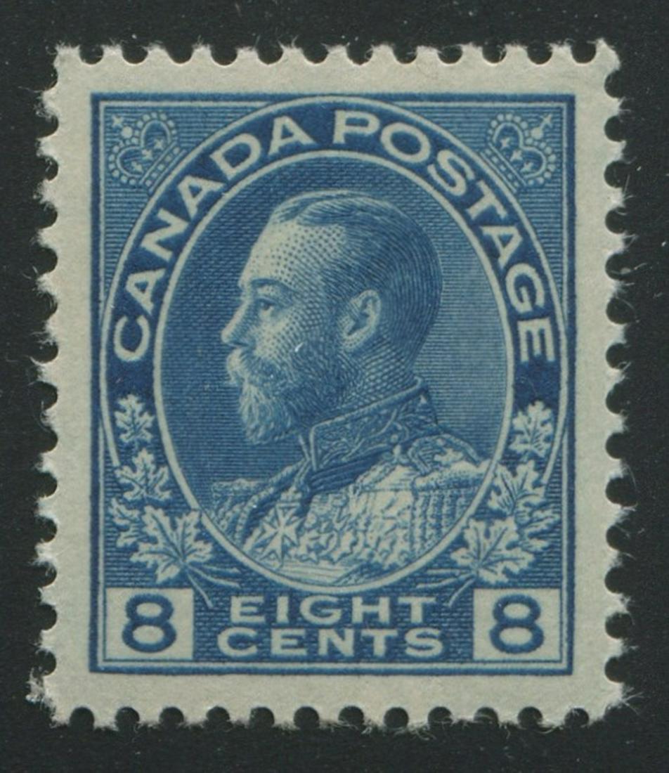 Canada 1925 #115 8 Cents Light Blue XF MNH: Canada 1925 #115 8 cents light blue MNH Original Gum