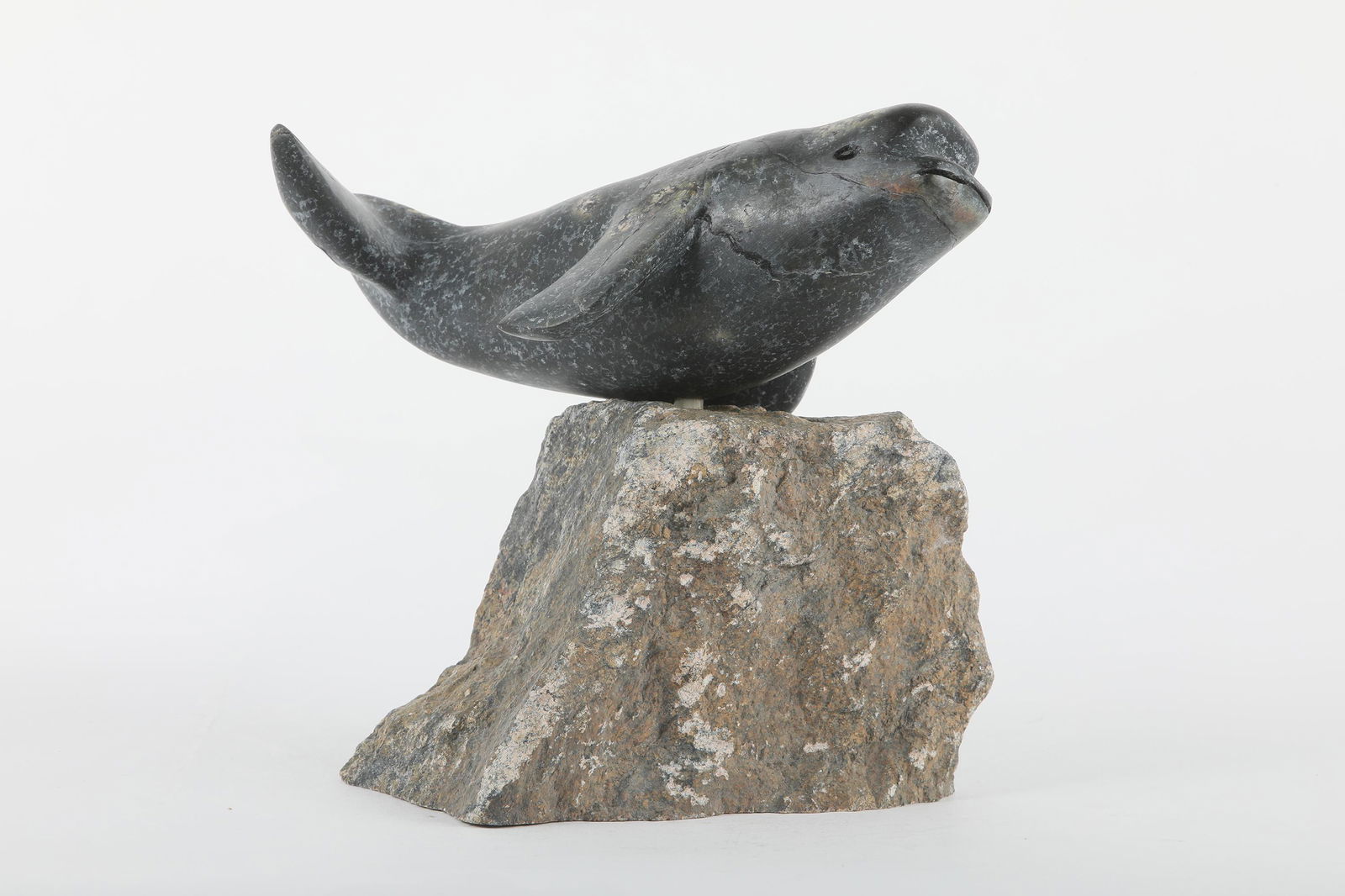Putuguk Ashevak's "Norwhale on Base" Original Inuit (1 of 7)