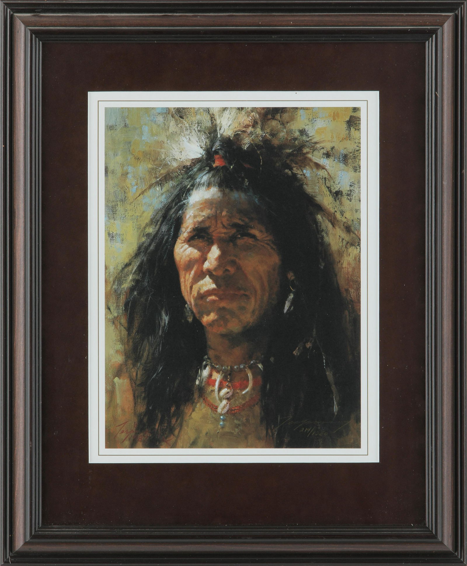 Howard Terpning's "Blood Man" Limited Edition Framed (1 of 1)