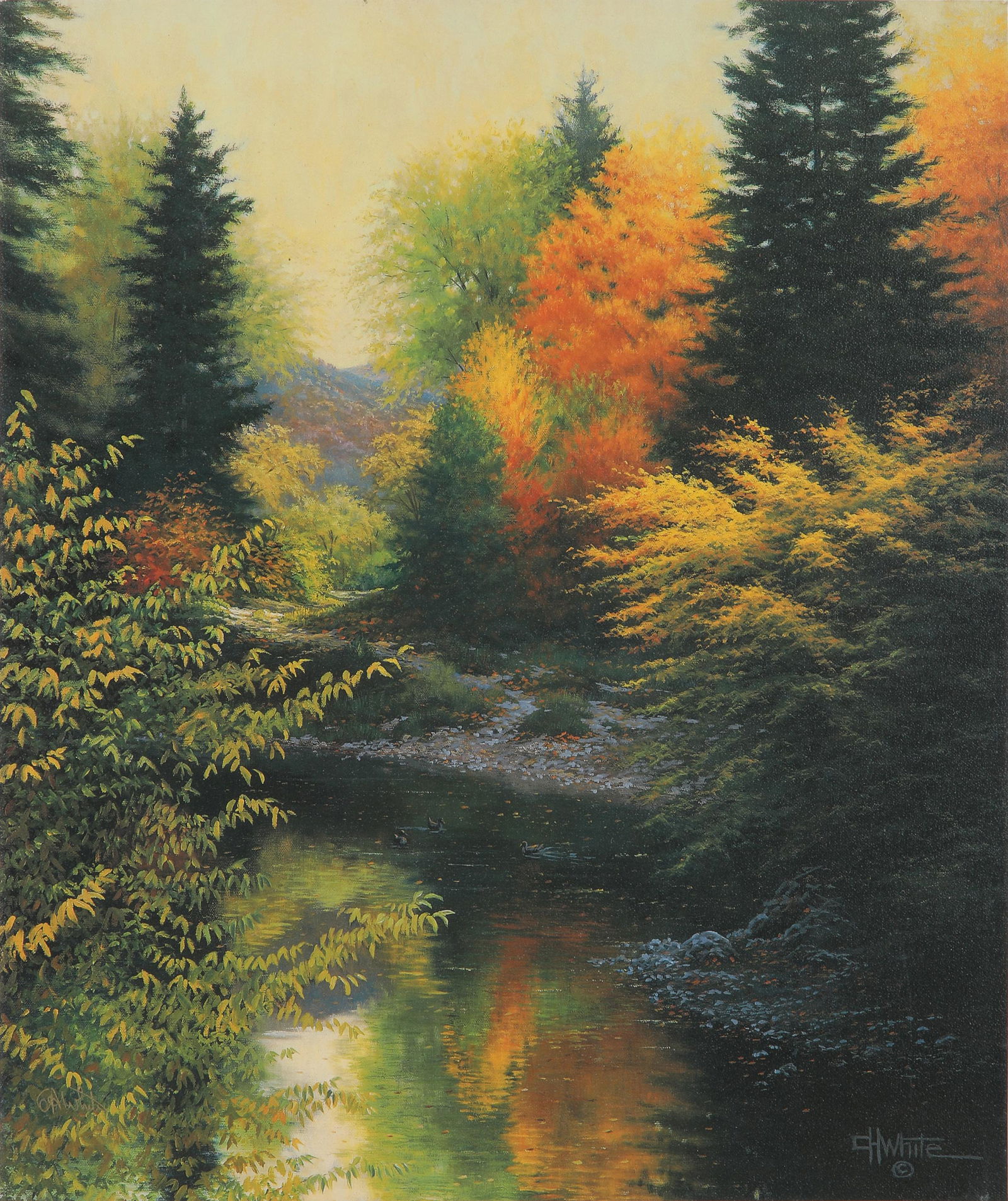 Charles H. White's "Stillwaters" Signed Canvas (1 of 1)