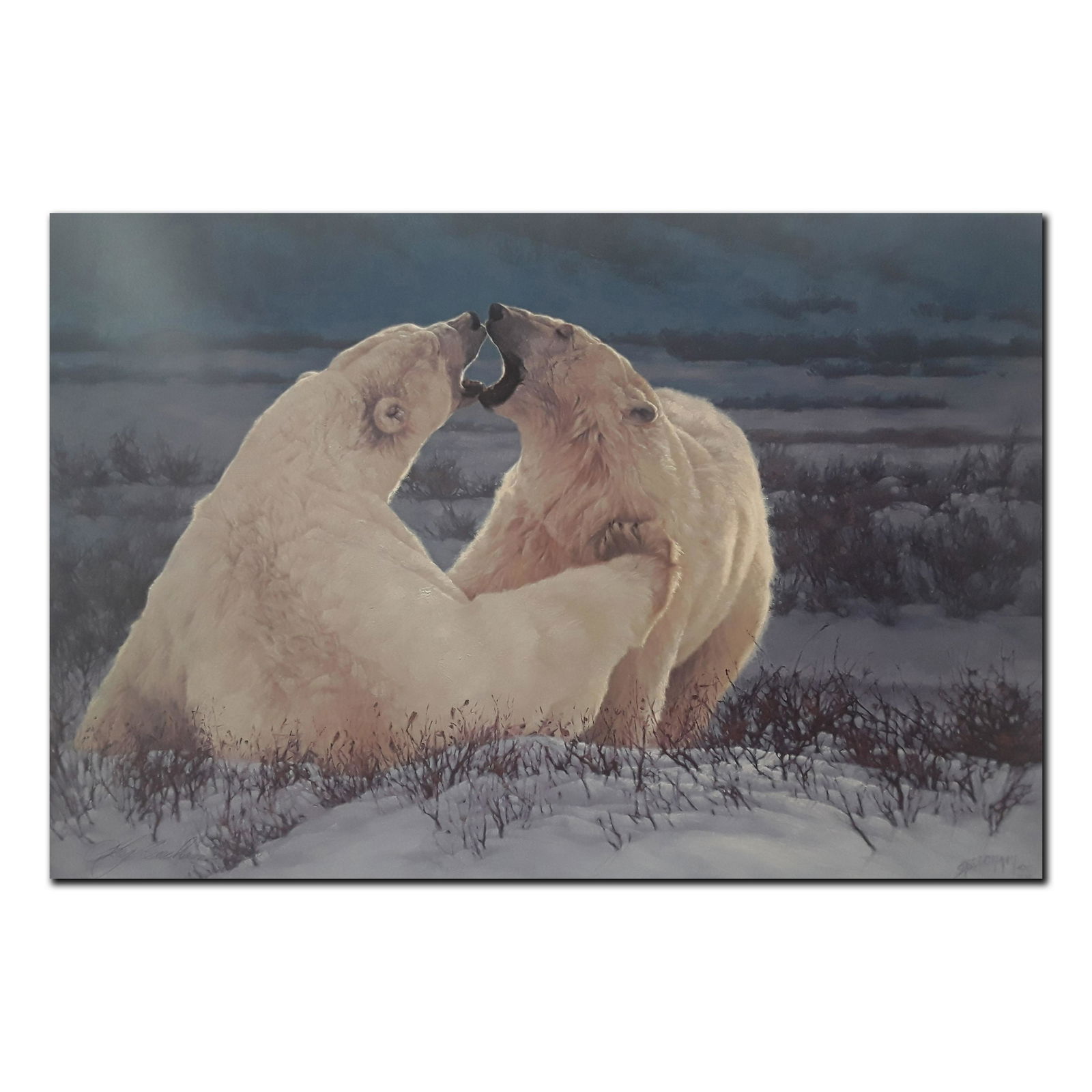 Greg Beecham's "Polar Attraction" Limited Edition Print: Greg Beecham's "Polar Attraction" limited edition print signed and numbered 8/550. This print is in mint condition and has never been framed. 16" x 24"