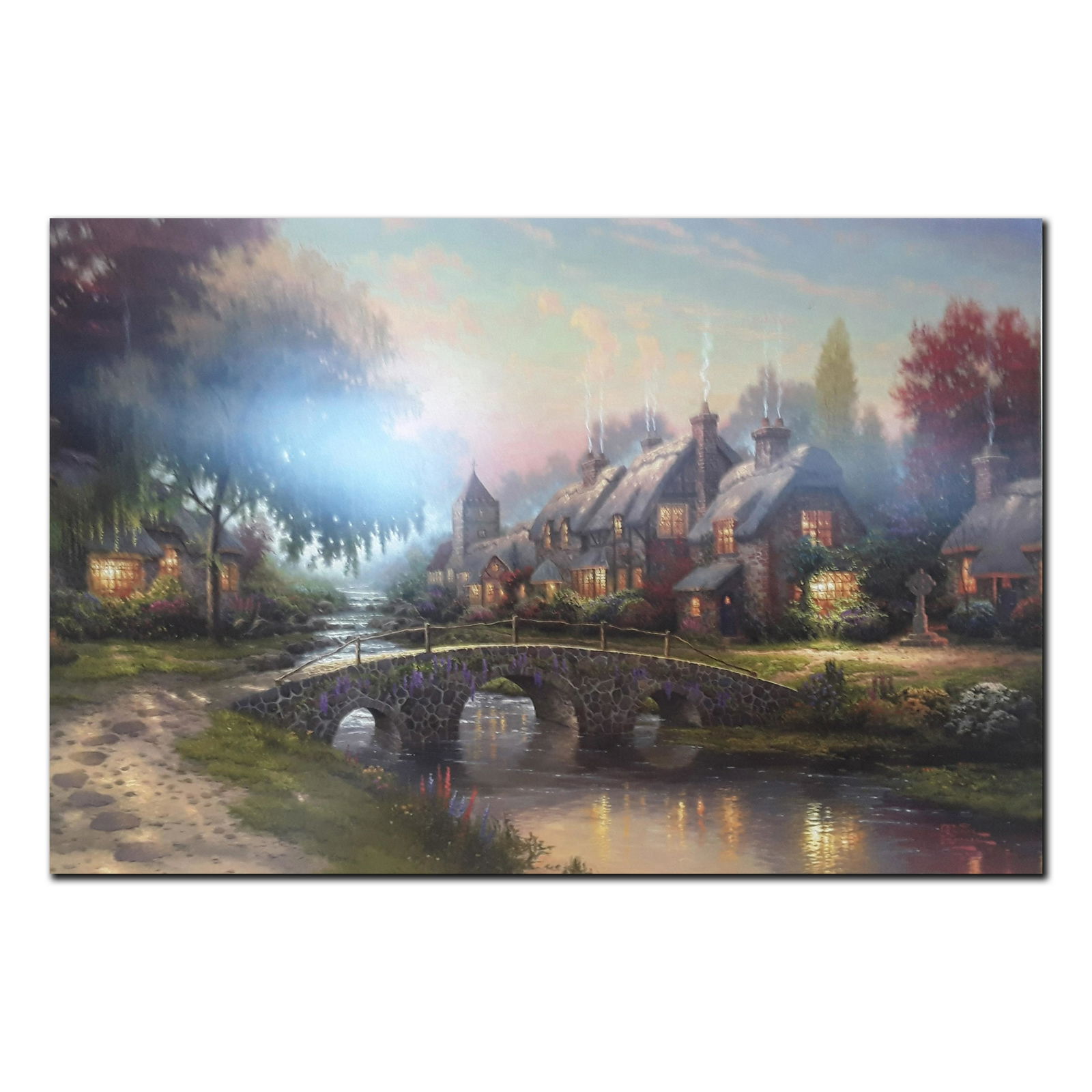 Thomas Kinkade's "Cobblestone Bridge" Open Edition (1 of 2)