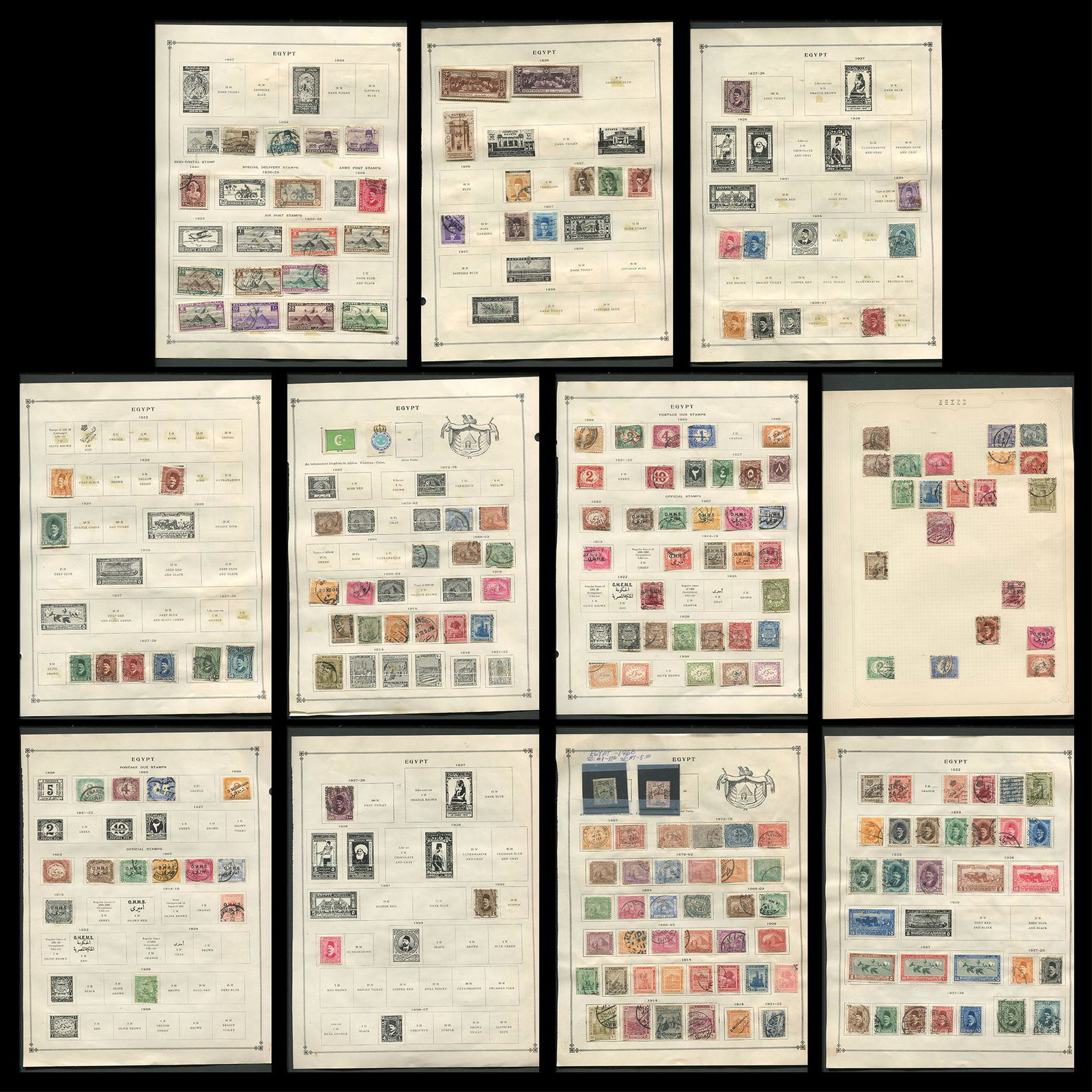 Egypt Stamp Collection 1867- (1 of 10)