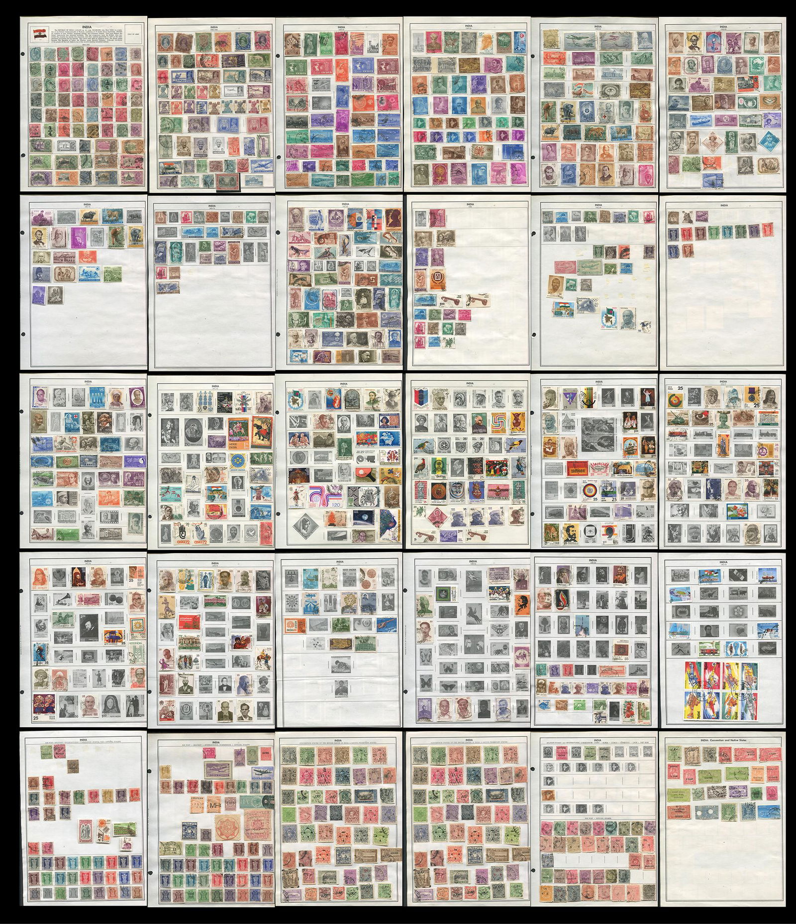 India Stamp Collection 1865- (1 of 9)