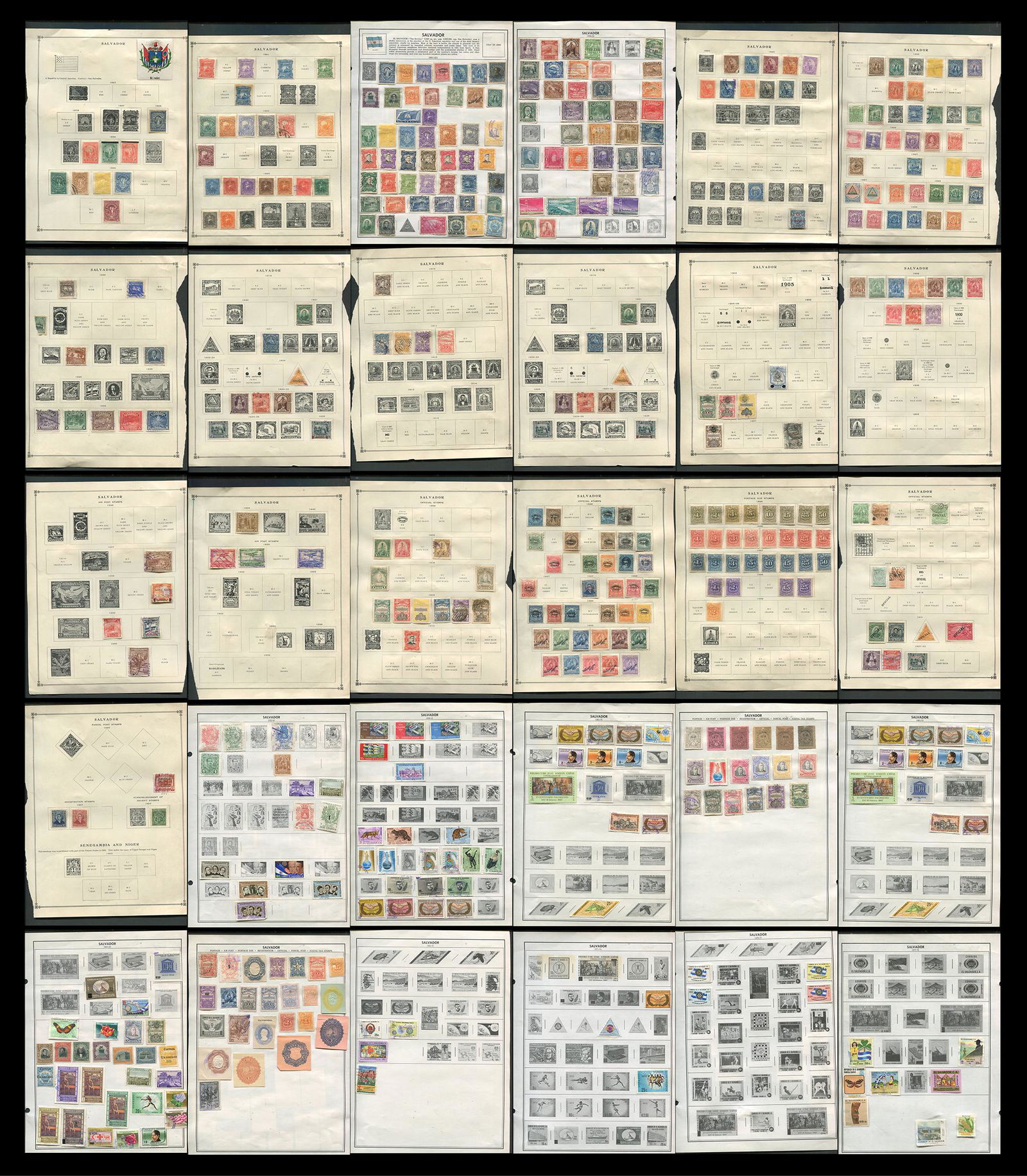 Salvador Stamp Collection 1888- (1 of 9)