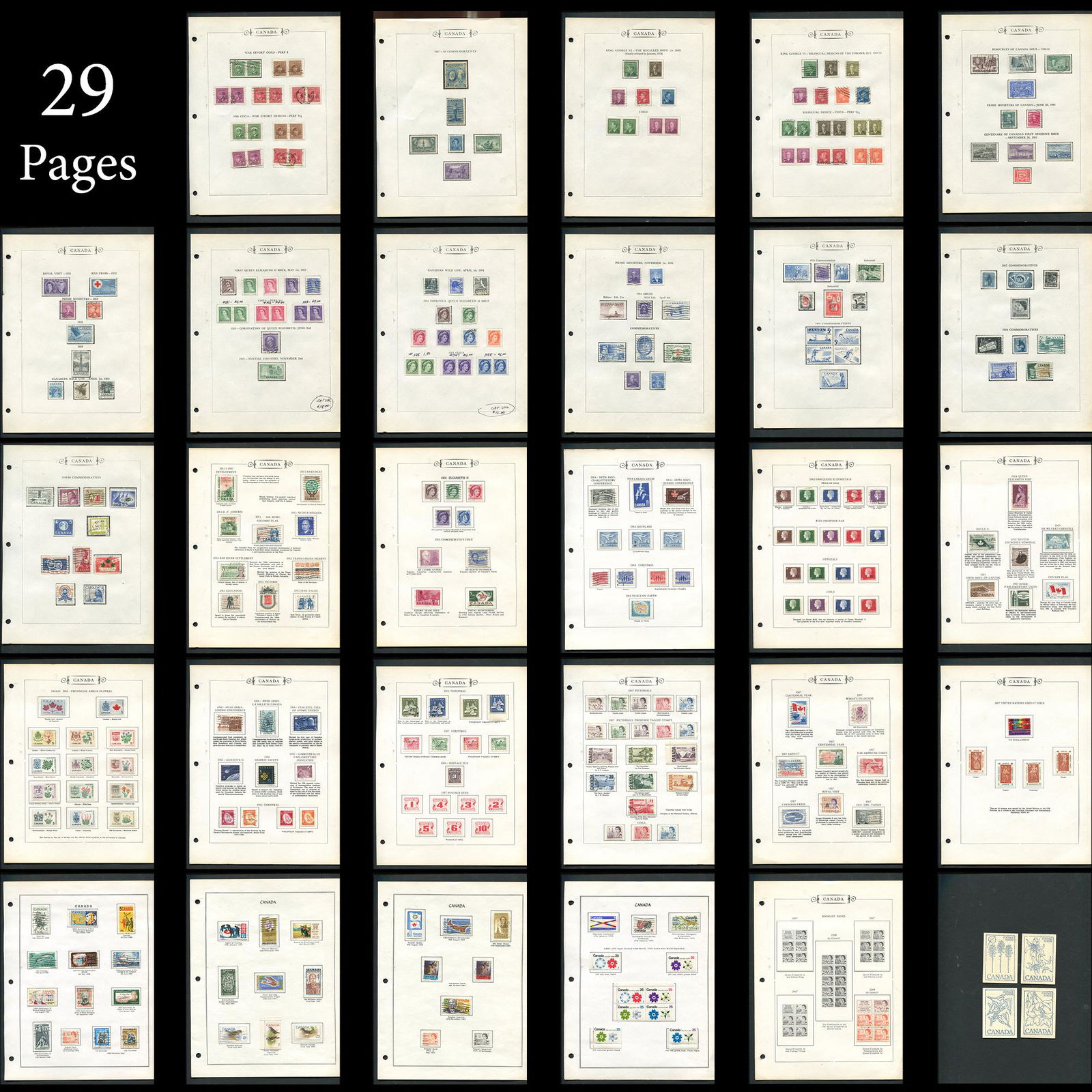 Canada 1948-70 Stamp Collection (1 of 9)