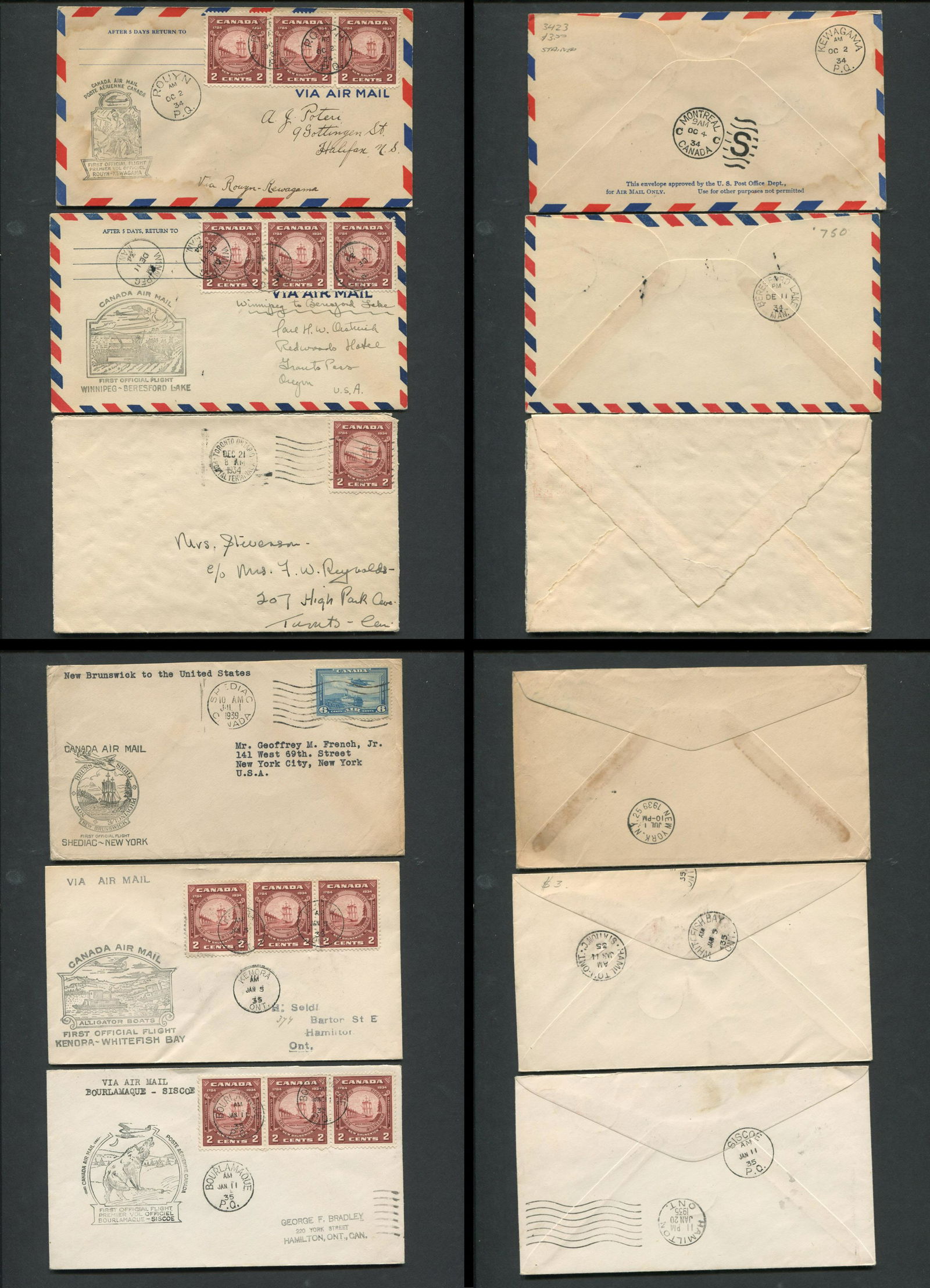 Canada First Flight Stamp Covers 1 (1 of 5)