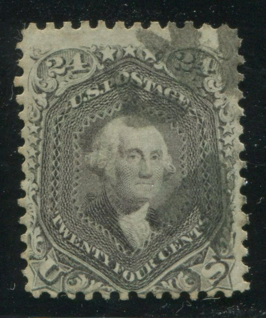 USA 1861-62 #78a 24c Grayish Lilac U VG (1 of 2)