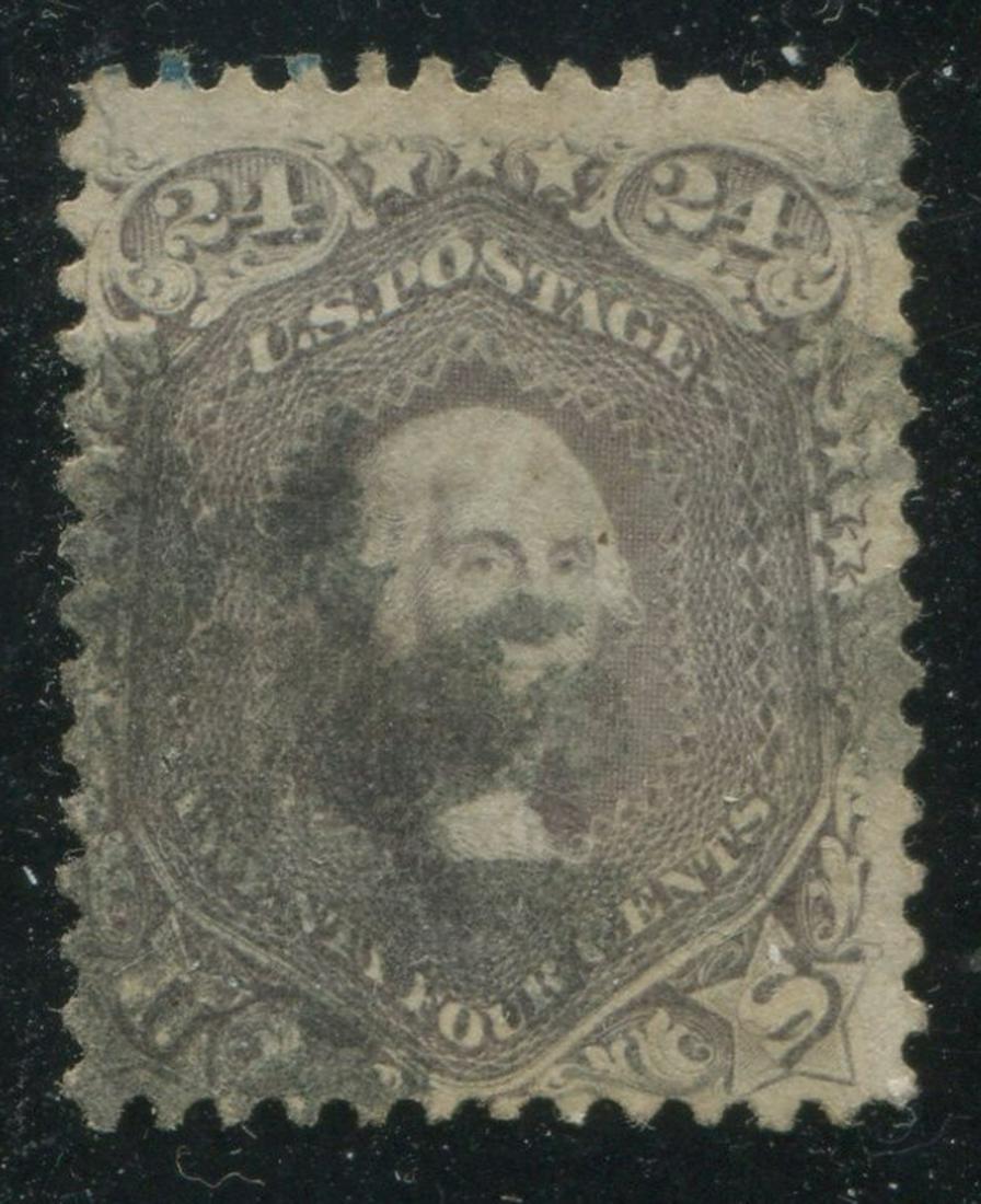 USA 1867 #78a 24c Grayish Lilac U VG (1 of 2)