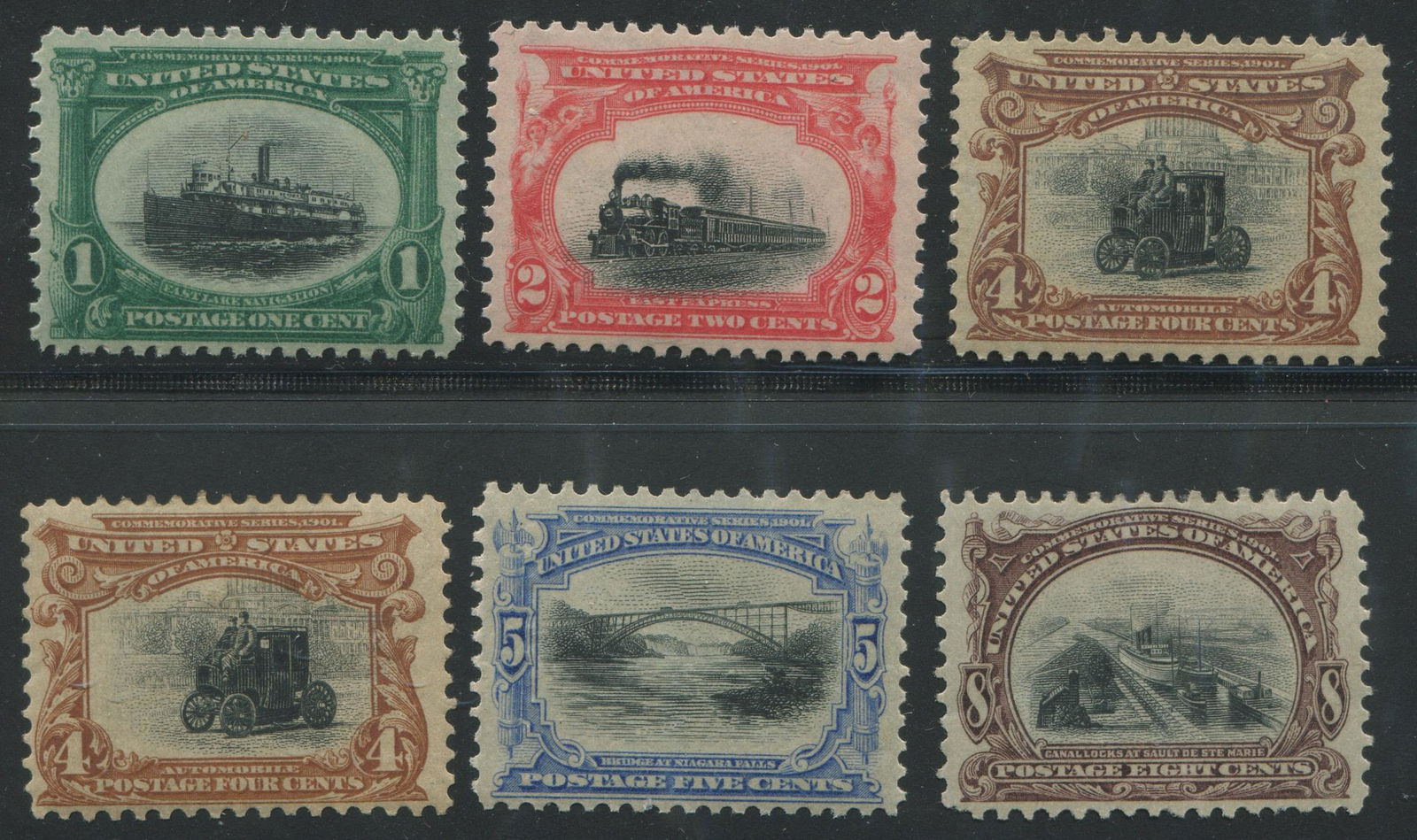 USA 1901  #294-#298 1c to 8c Stamp Collection (1 of 2)