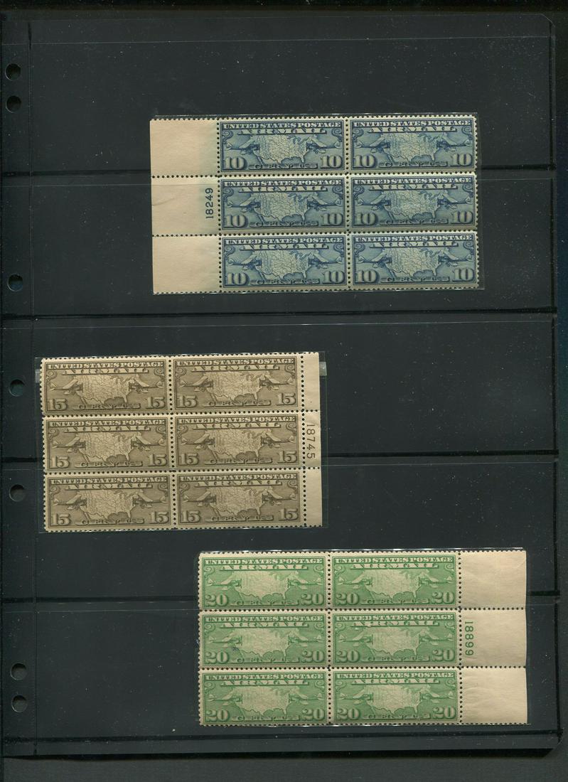 USA 1926 #C7-#C9 F/VF MNH Plate Blocks (1 of 1)