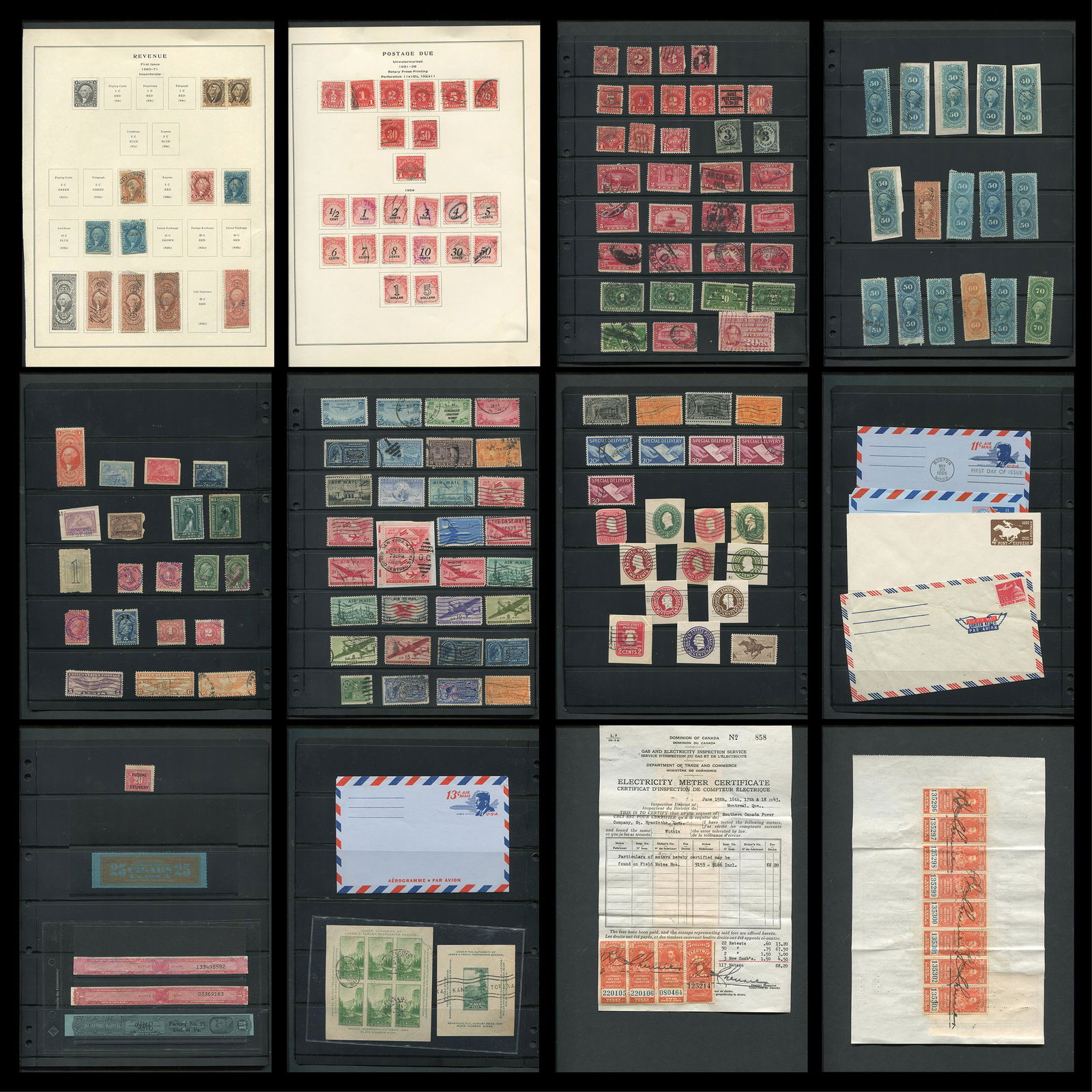 USA Revenue and Postage Due Stamp Collection (1 of 7)