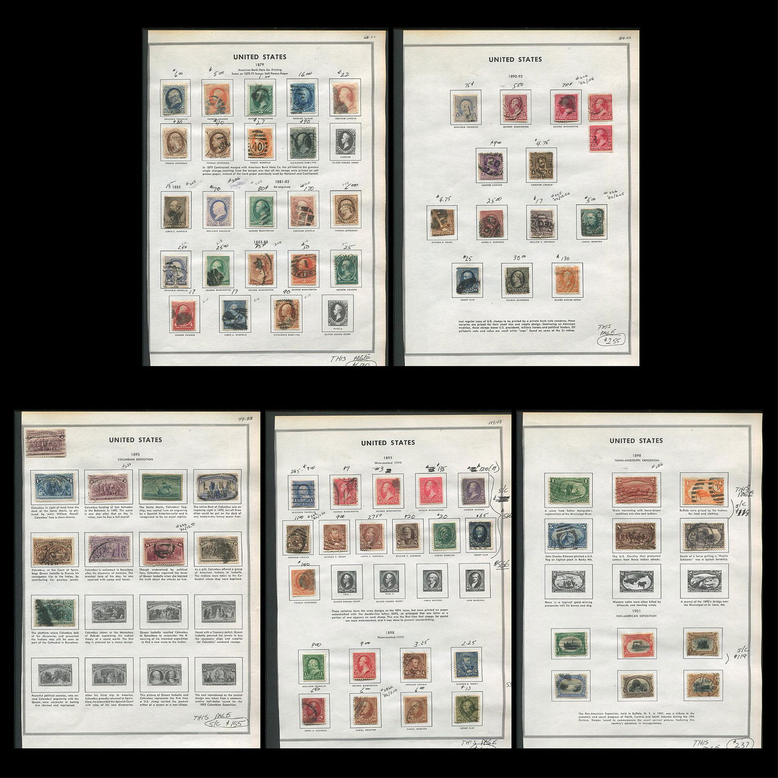 USA Stamp Collection 1879- (1 of 6)