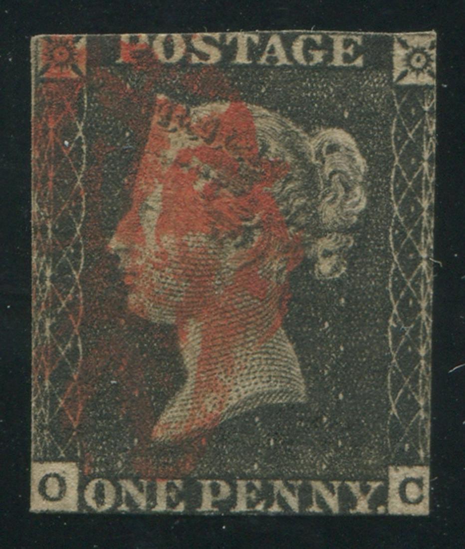 Great Britain 1840 #1 1 Penny Black Imperf (1 of 2)