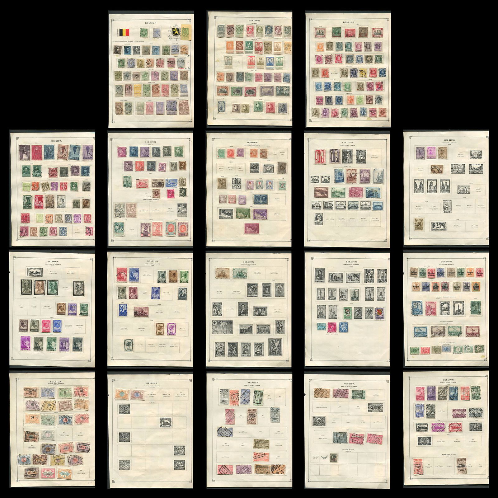 Belgium Stamp Collection 1850-1940 (1 of 10)