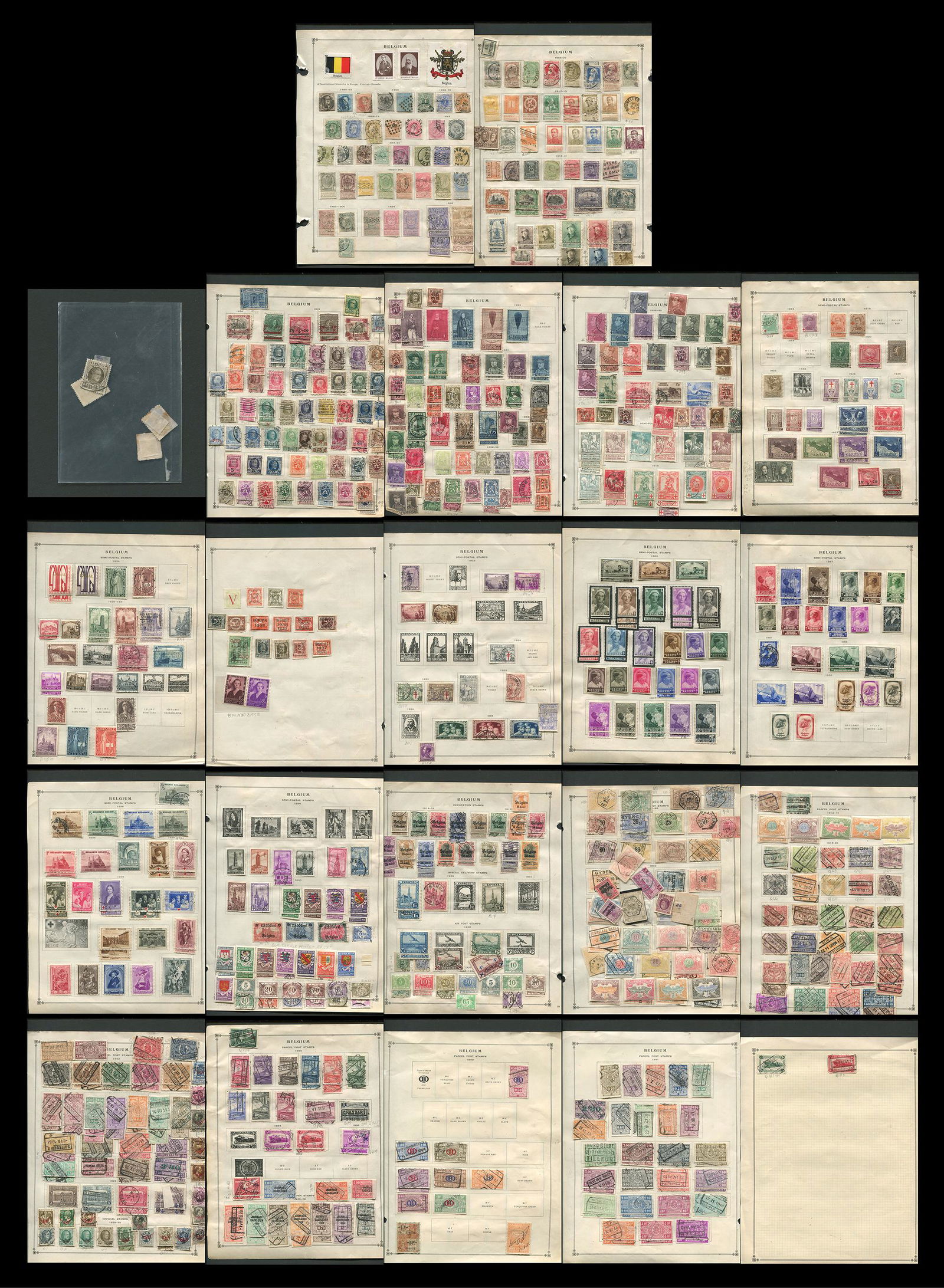 Belgium Stamp Collection 1850-1941 (1 of 7)