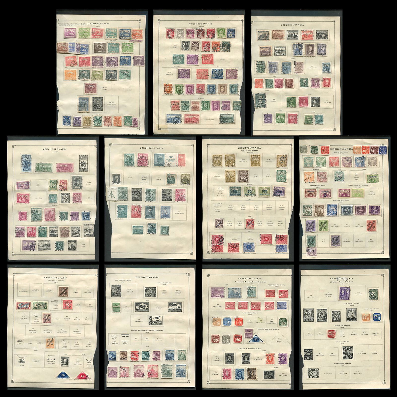 Czechoslovakia Stamp Collection 1918- (1 of 10)