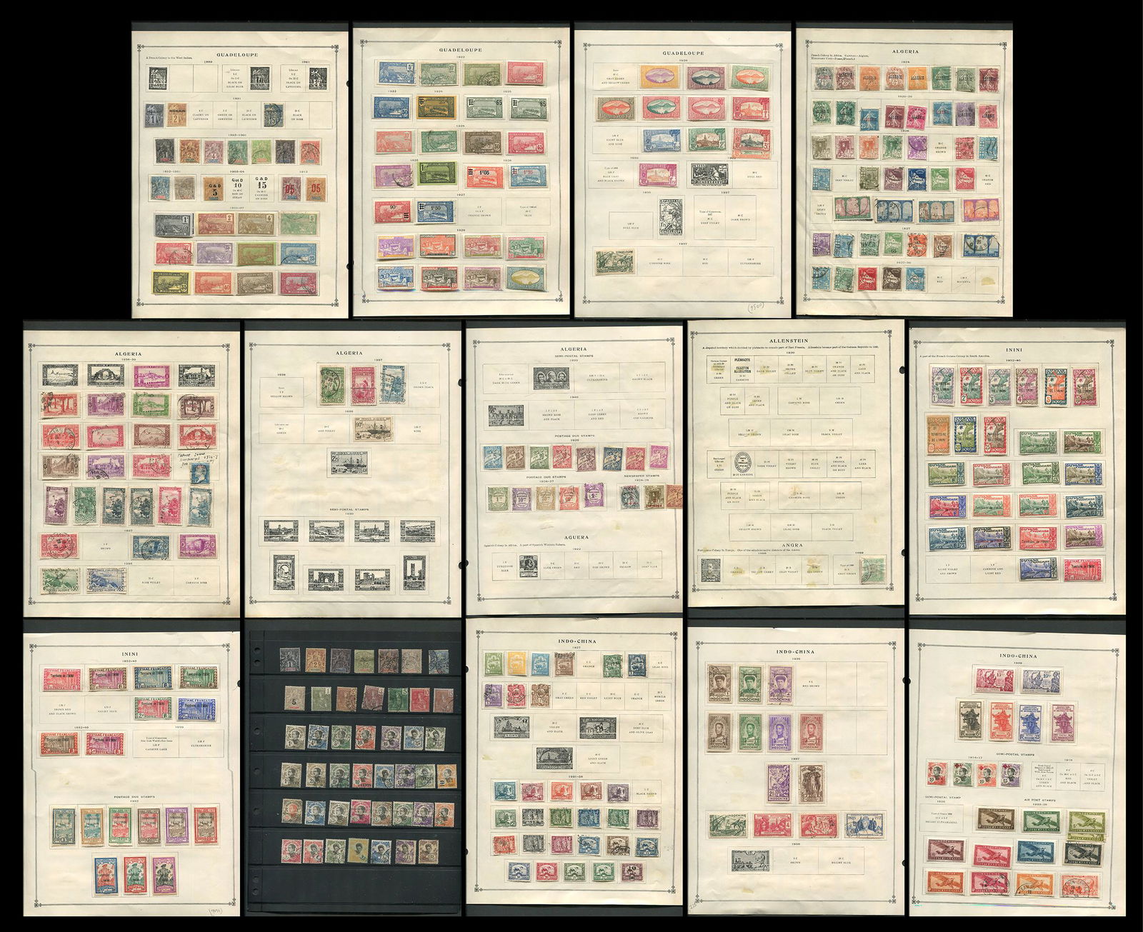 French Colonies Stamp Collection (1 of 8)