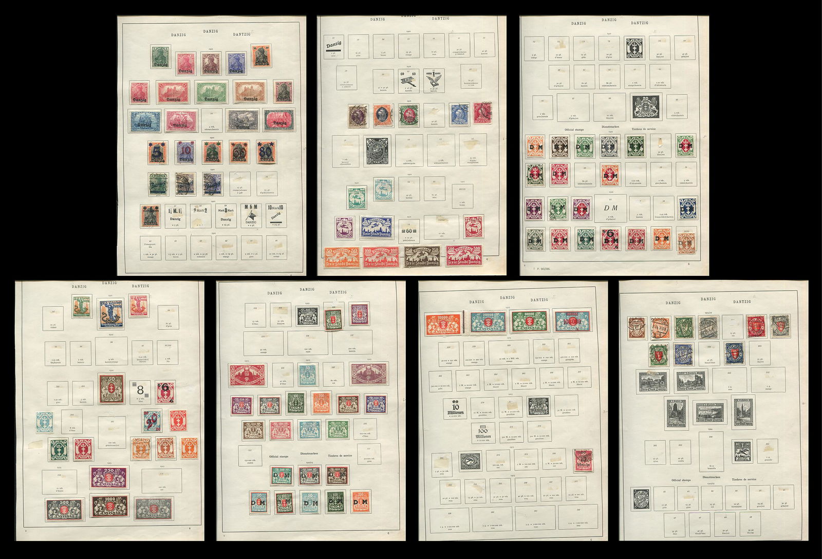 Danzig Stamp Collection 1920- (1 of 8)