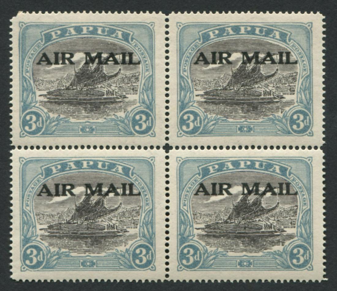 Papua 3d Block of 4 XF MNH (1 of 2)