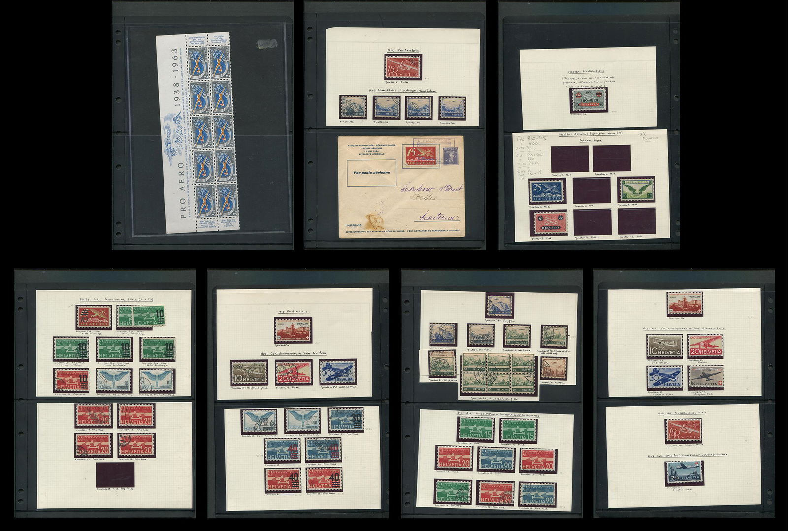 Switzerland Stamp Collection Air Post (1 of 8)