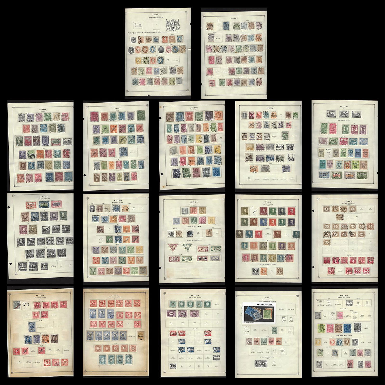 Austria Stamp Collection 1850- (1 of 9)