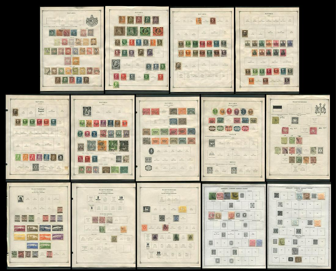 German States Stamp Collection 1849- (1 of 8)